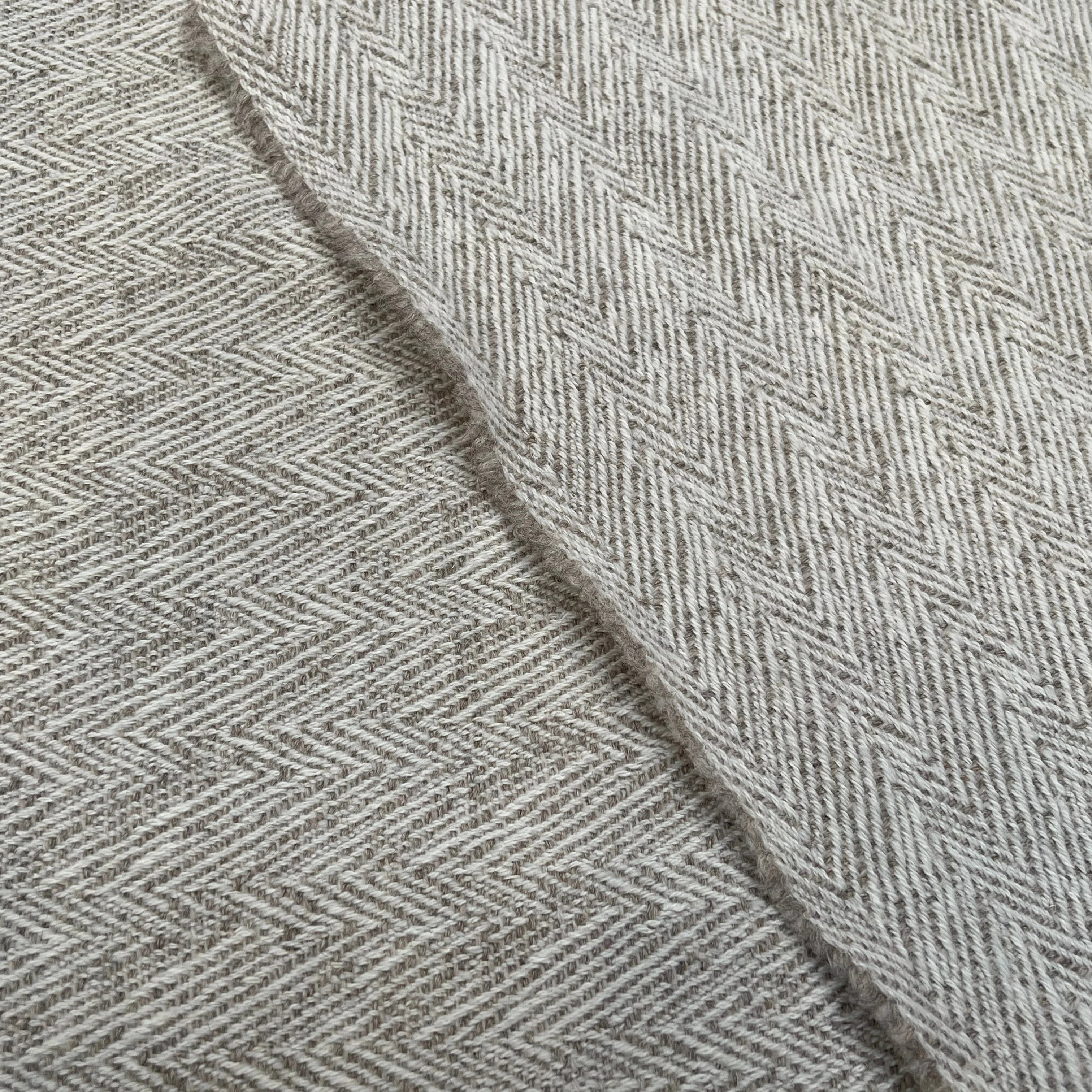 LAINAGE MANTEAU CHEVRON BEIGE GRIS - My Little Coupon