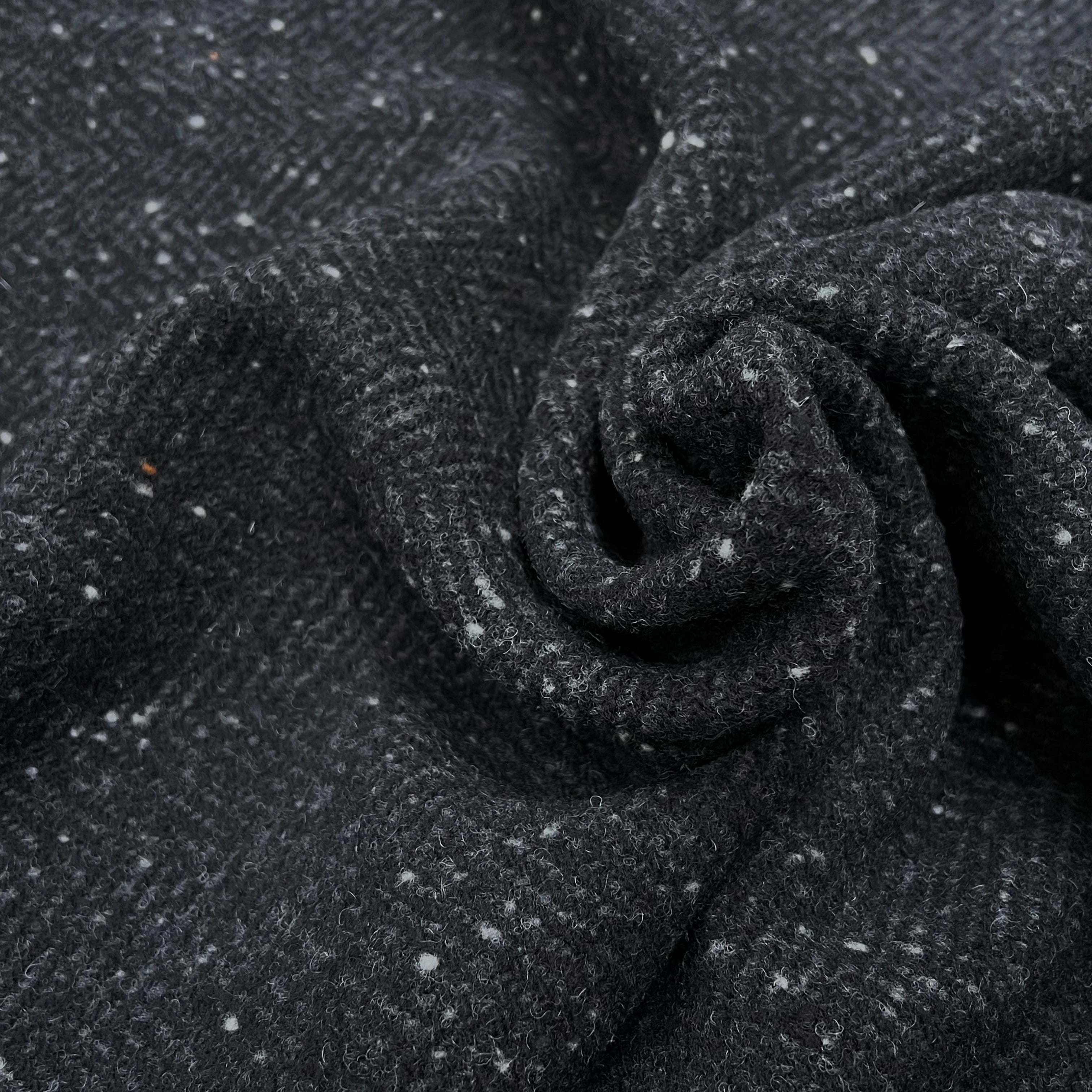 LAINAGE MANTEAU CHEVRON GRIS ANTHRACITE 100% LAINE - My Little Coupon