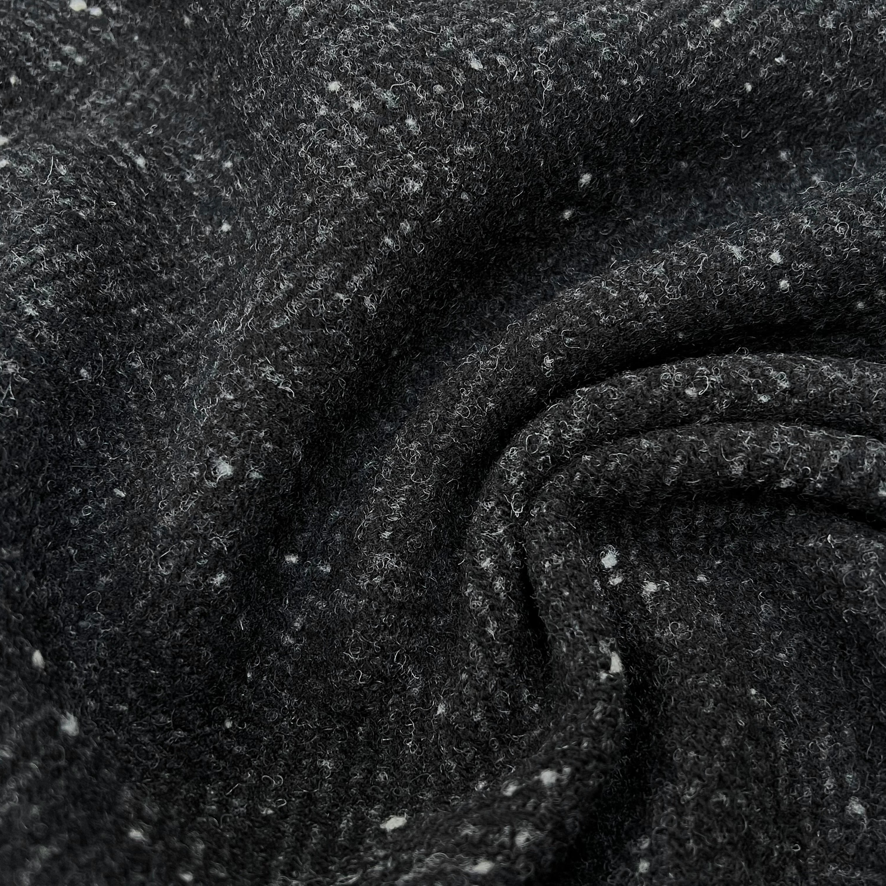 LAINAGE MANTEAU CHEVRON GRIS ANTHRACITE 100% LAINE - My Little Coupon