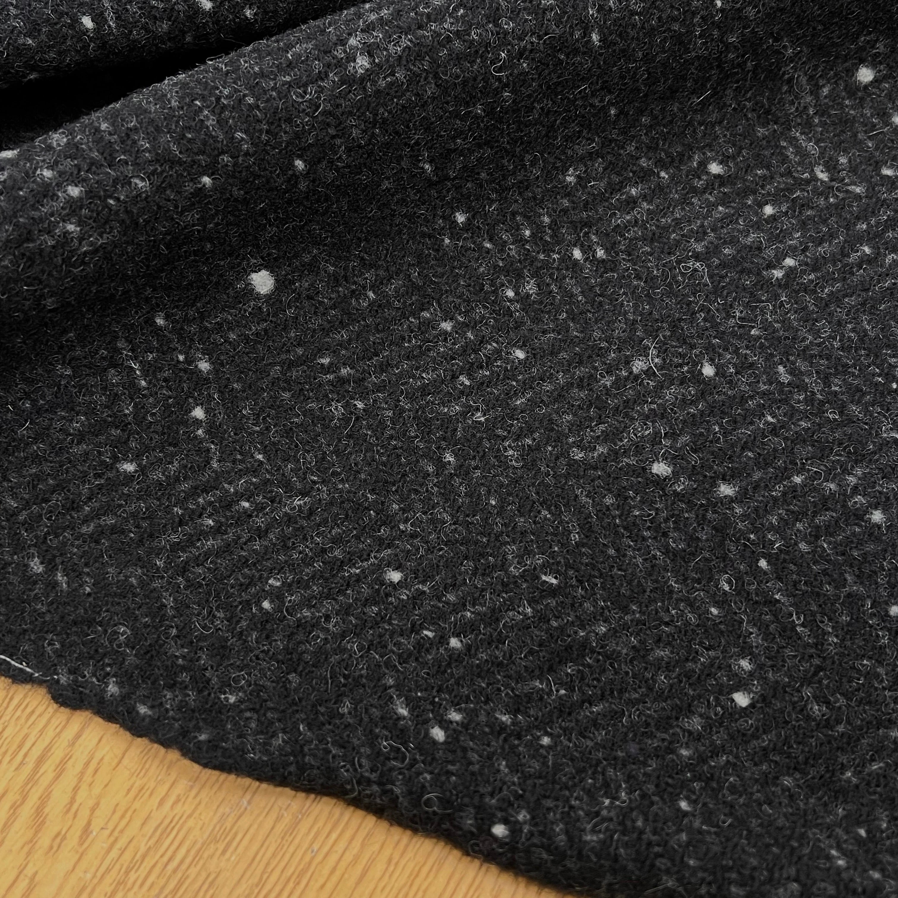 LAINAGE MANTEAU CHEVRON GRIS ANTHRACITE 100% LAINE - My Little Coupon