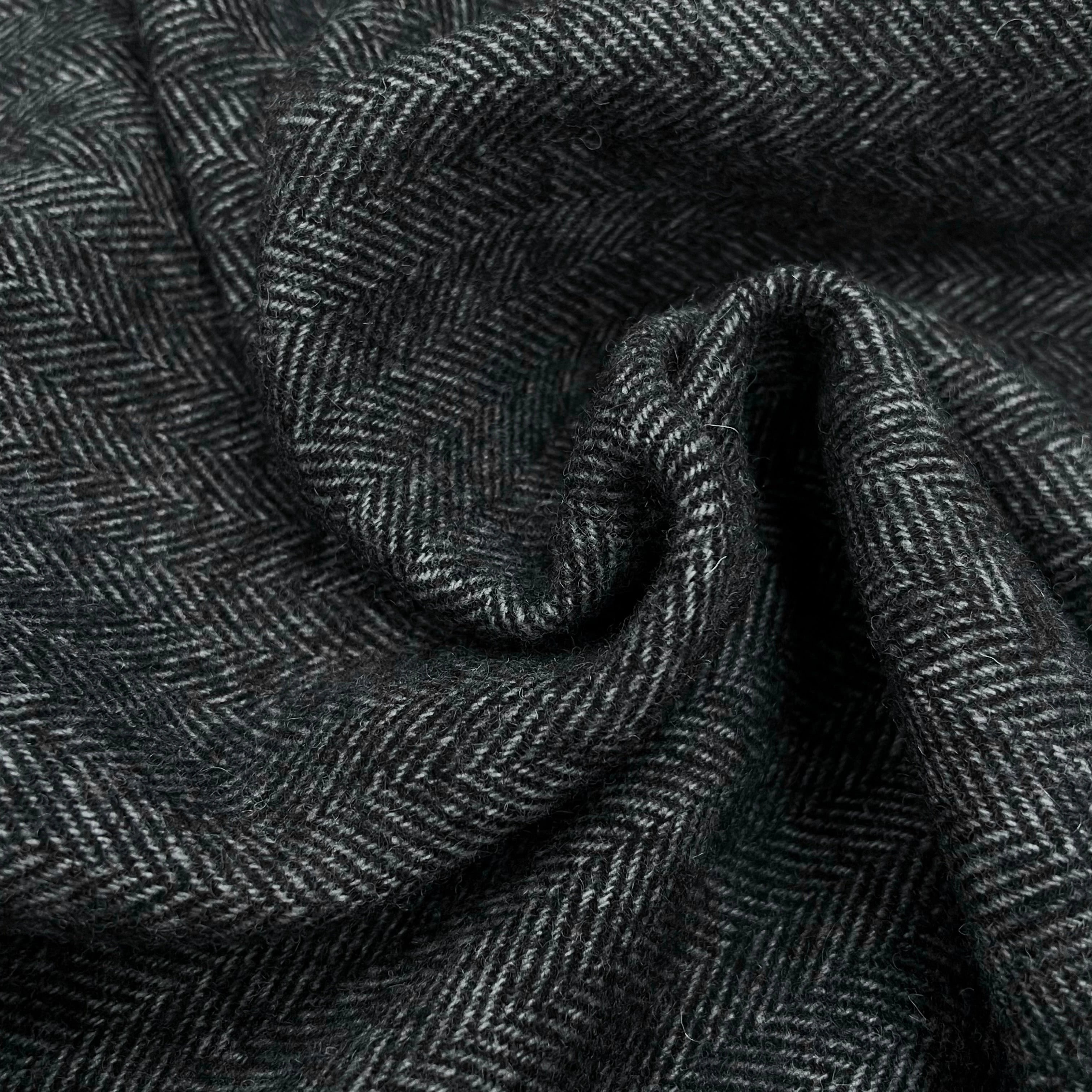 LAINAGE MANTEAU CHEVRON GRIS CHINÉ ASPECT DOUX 150CM - My Little Coupon