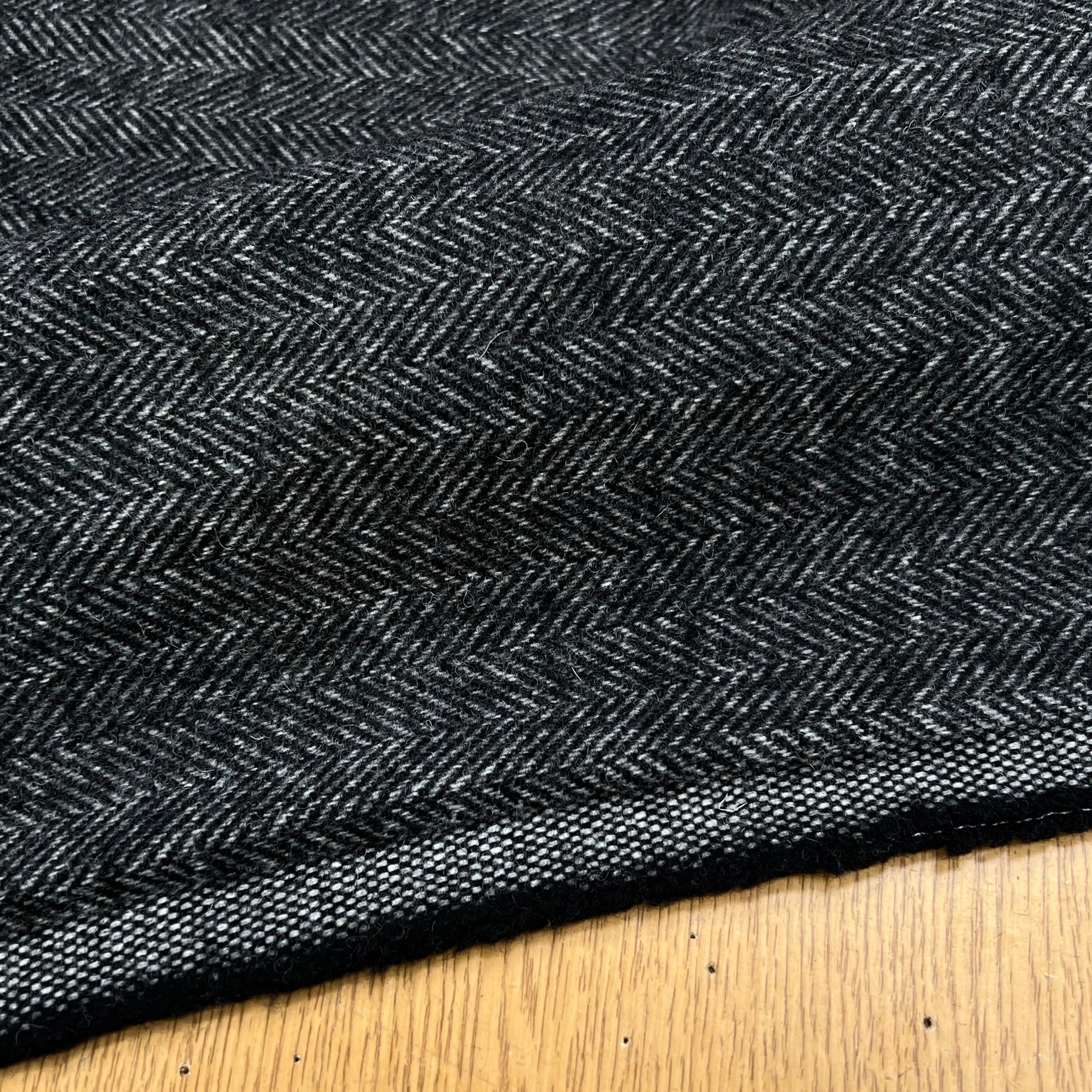 LAINAGE MANTEAU CHEVRON GRIS CHINÉ ASPECT DOUX 150CM - My Little Coupon