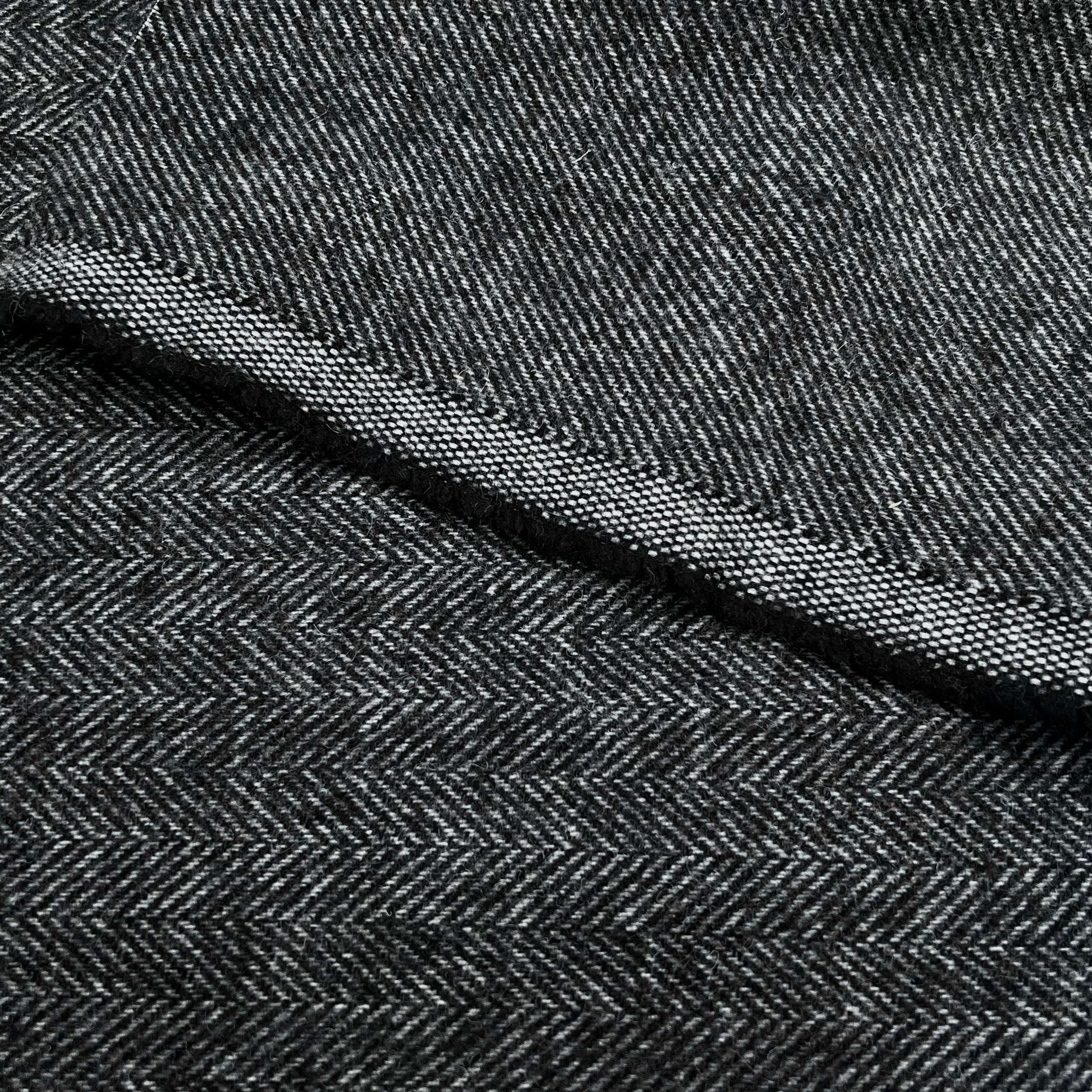 LAINAGE MANTEAU CHEVRON GRIS CHINÉ ASPECT DOUX 150CM - My Little Coupon