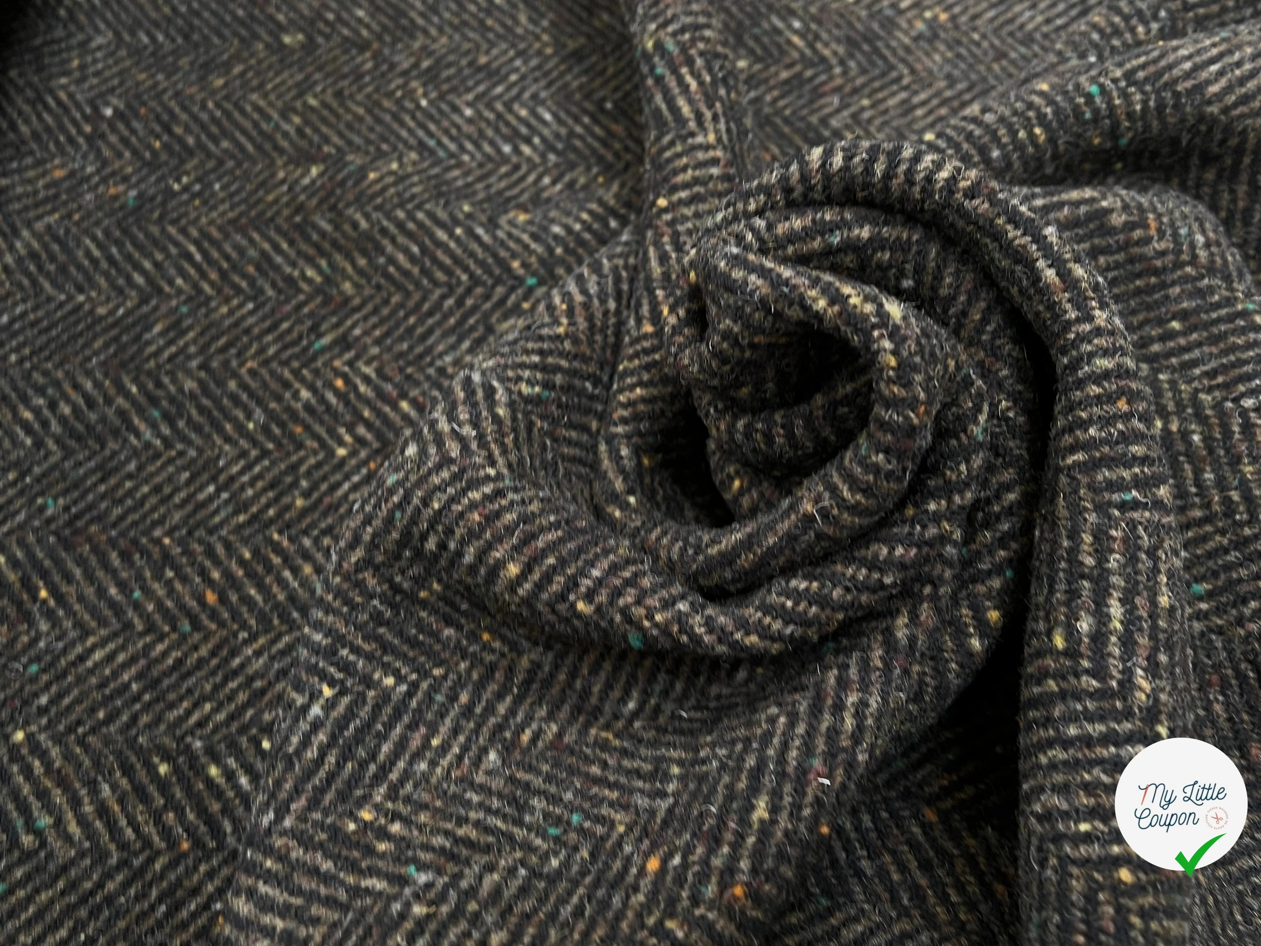 LAINAGE MANTEAU CHEVRON KAKI 100% LAINE - My Little Coupon