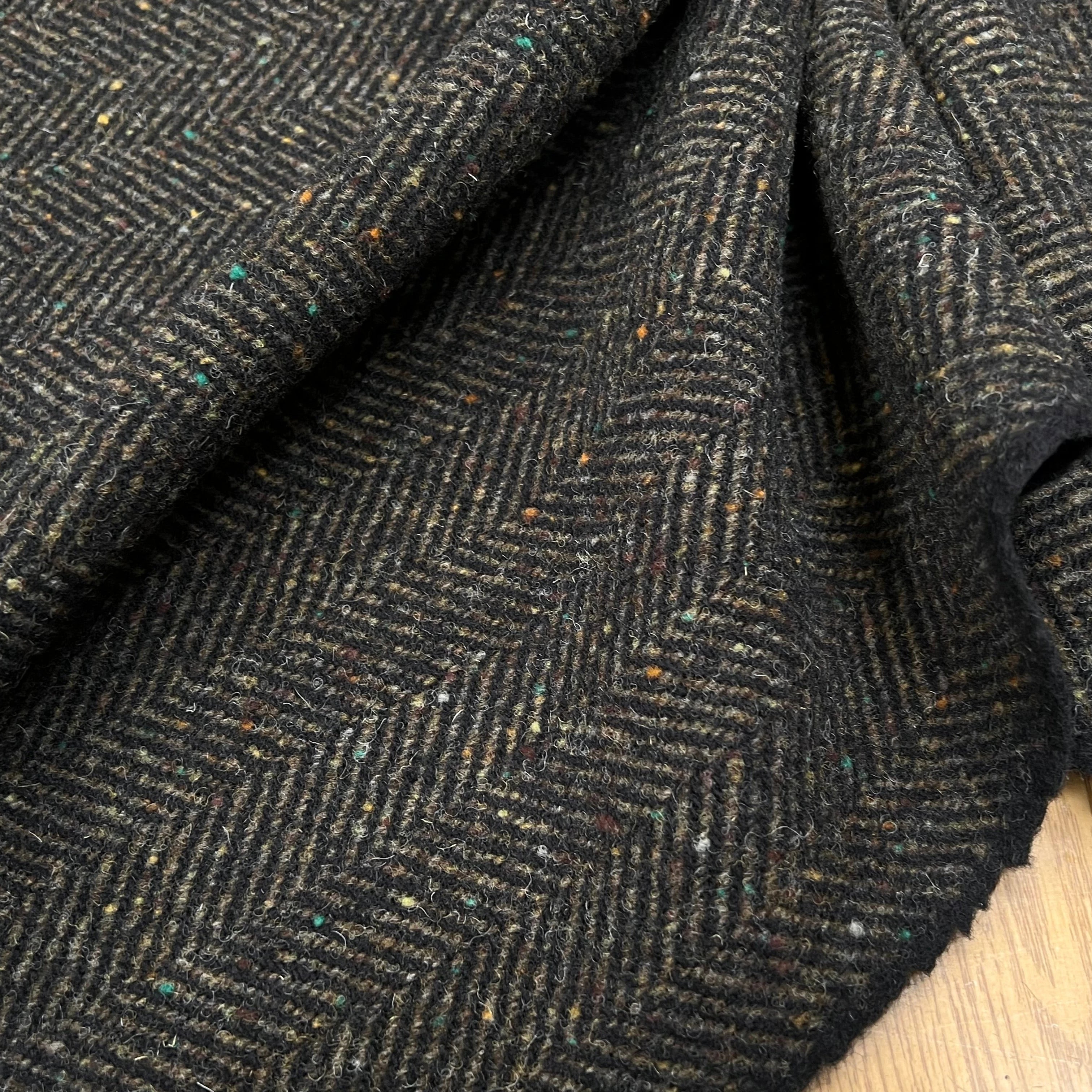 LAINAGE MANTEAU CHEVRON KAKI 100% LAINE - My Little Coupon