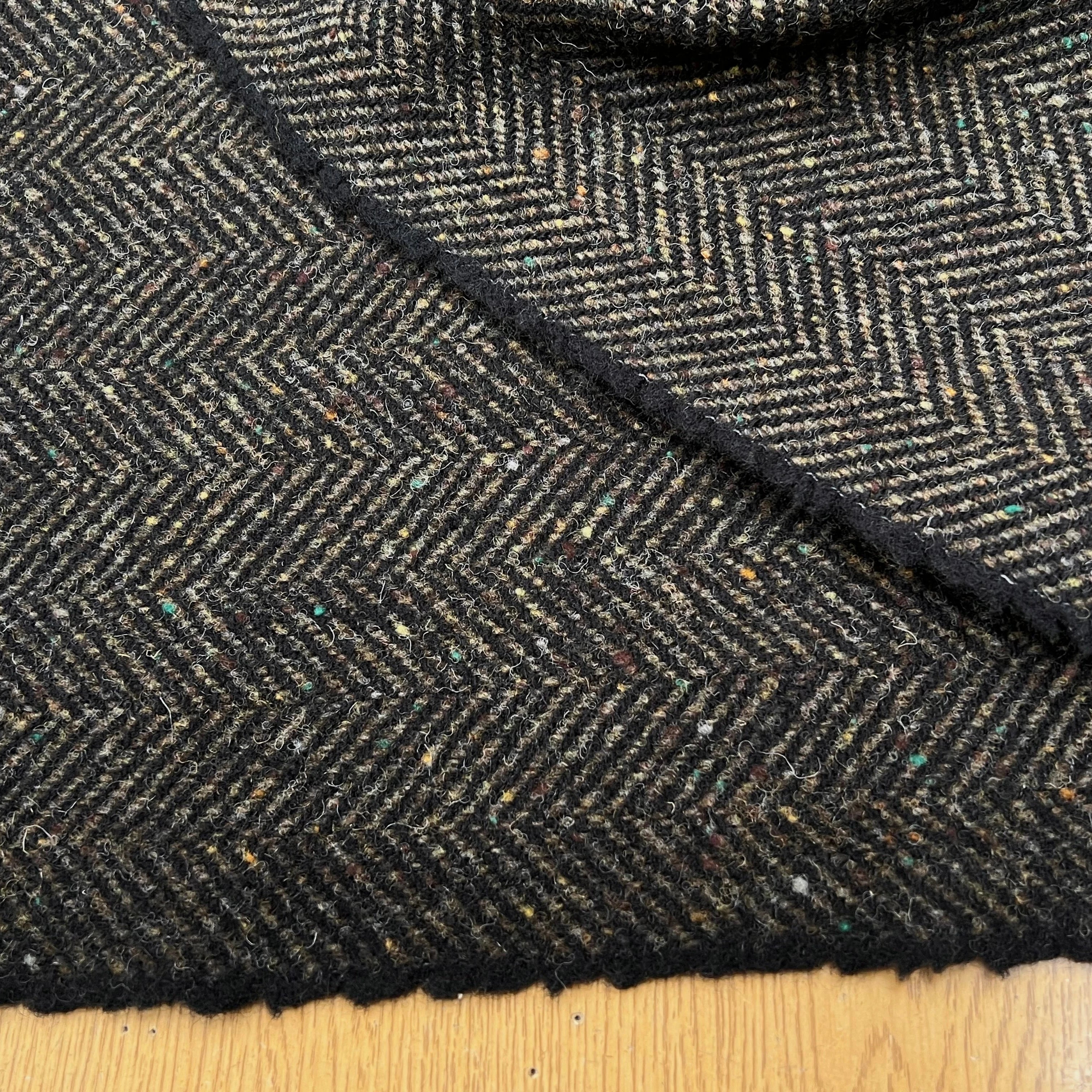 LAINAGE MANTEAU CHEVRON KAKI 100% LAINE - My Little Coupon