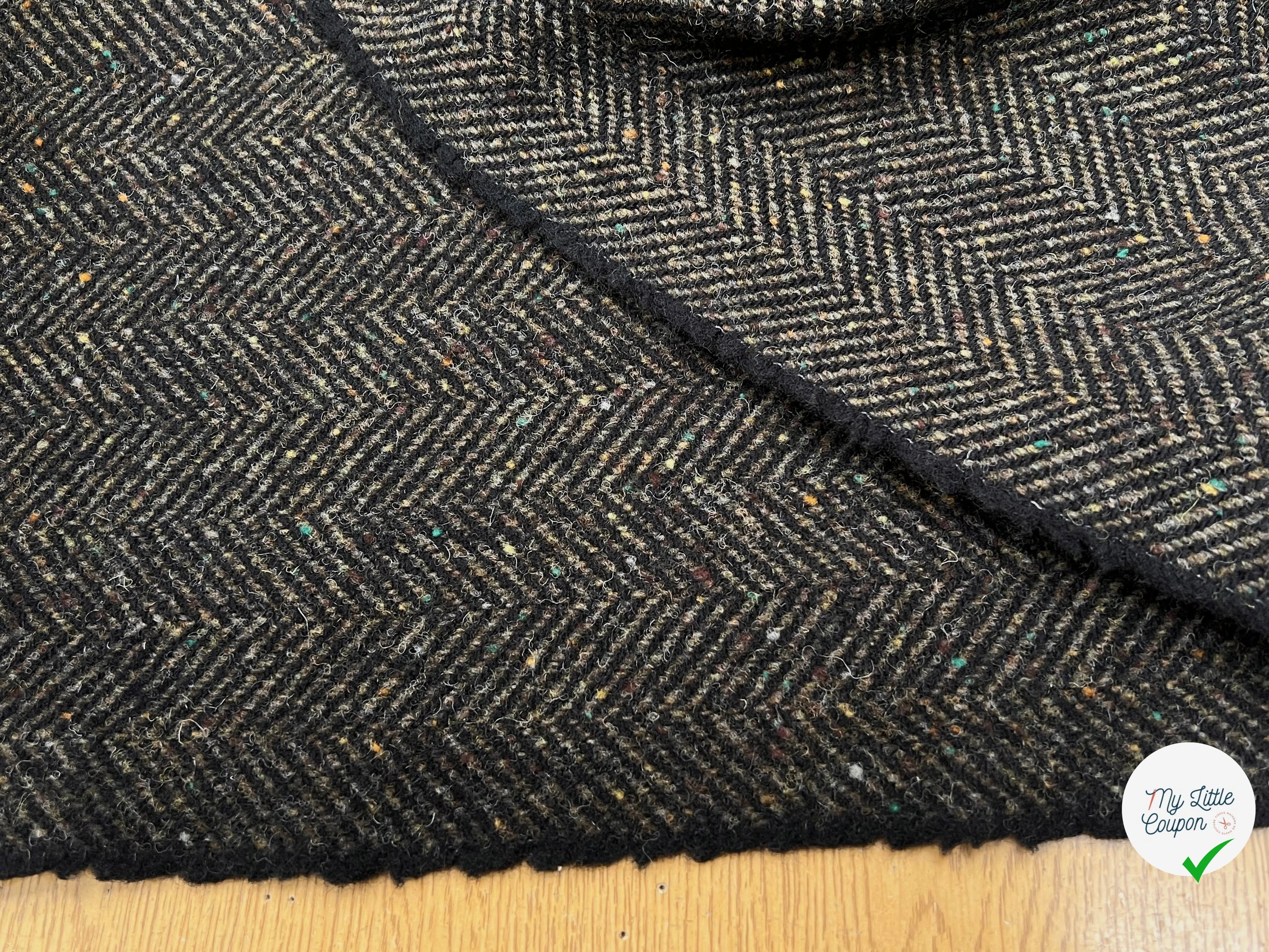 LAINAGE MANTEAU CHEVRON KAKI 100% LAINE - My Little Coupon