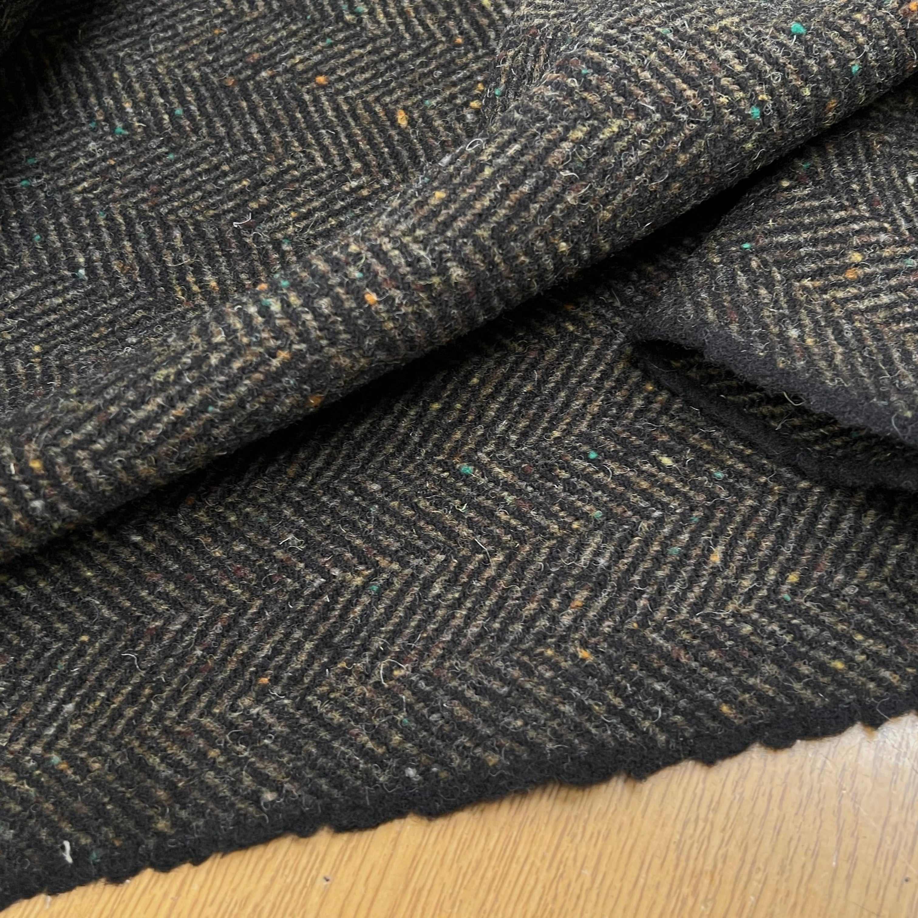 LAINAGE MANTEAU CHEVRON KAKI 100% LAINE - My Little Coupon