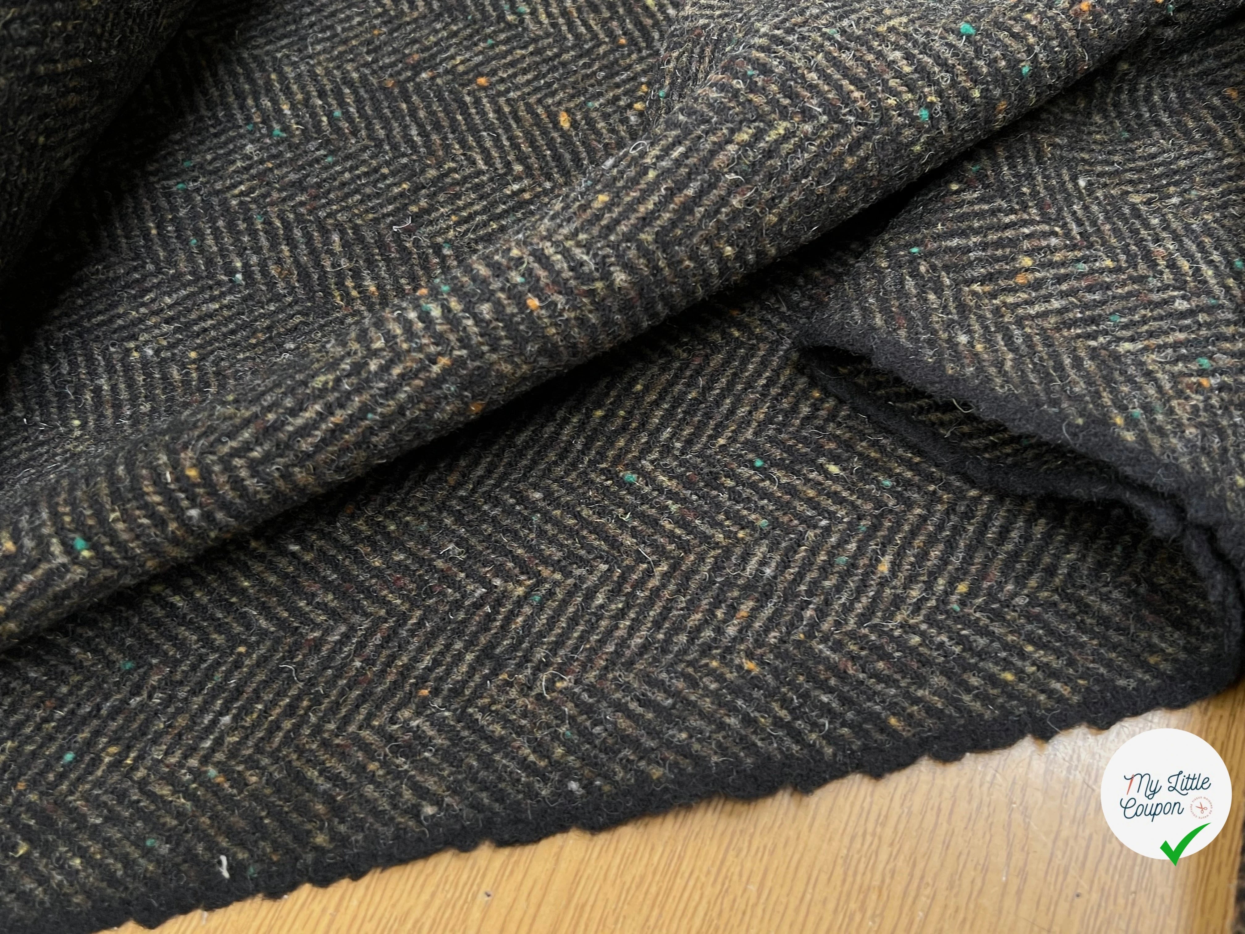 LAINAGE MANTEAU CHEVRON KAKI 100% LAINE - My Little Coupon