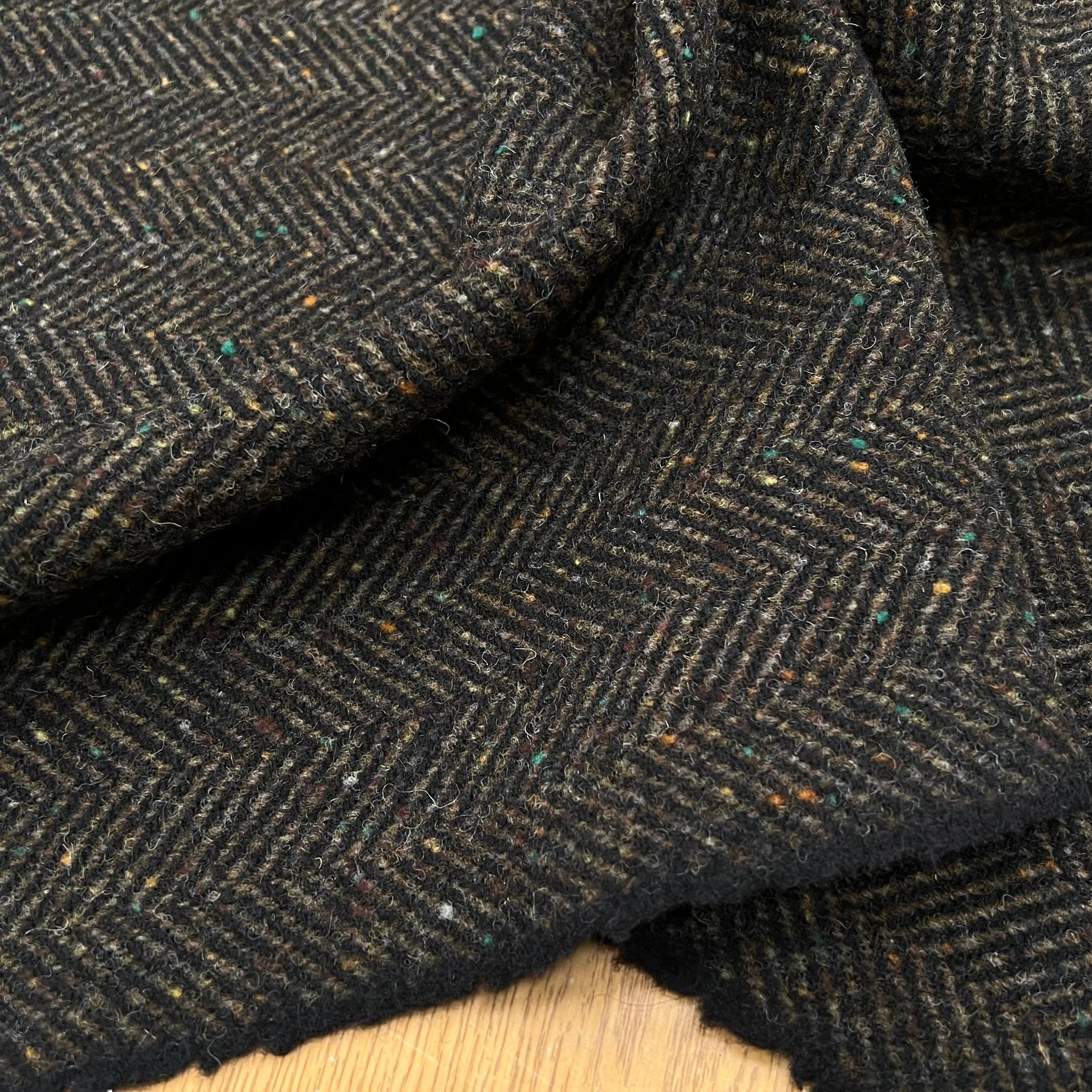 LAINAGE MANTEAU CHEVRON KAKI 100% LAINE - My Little Coupon