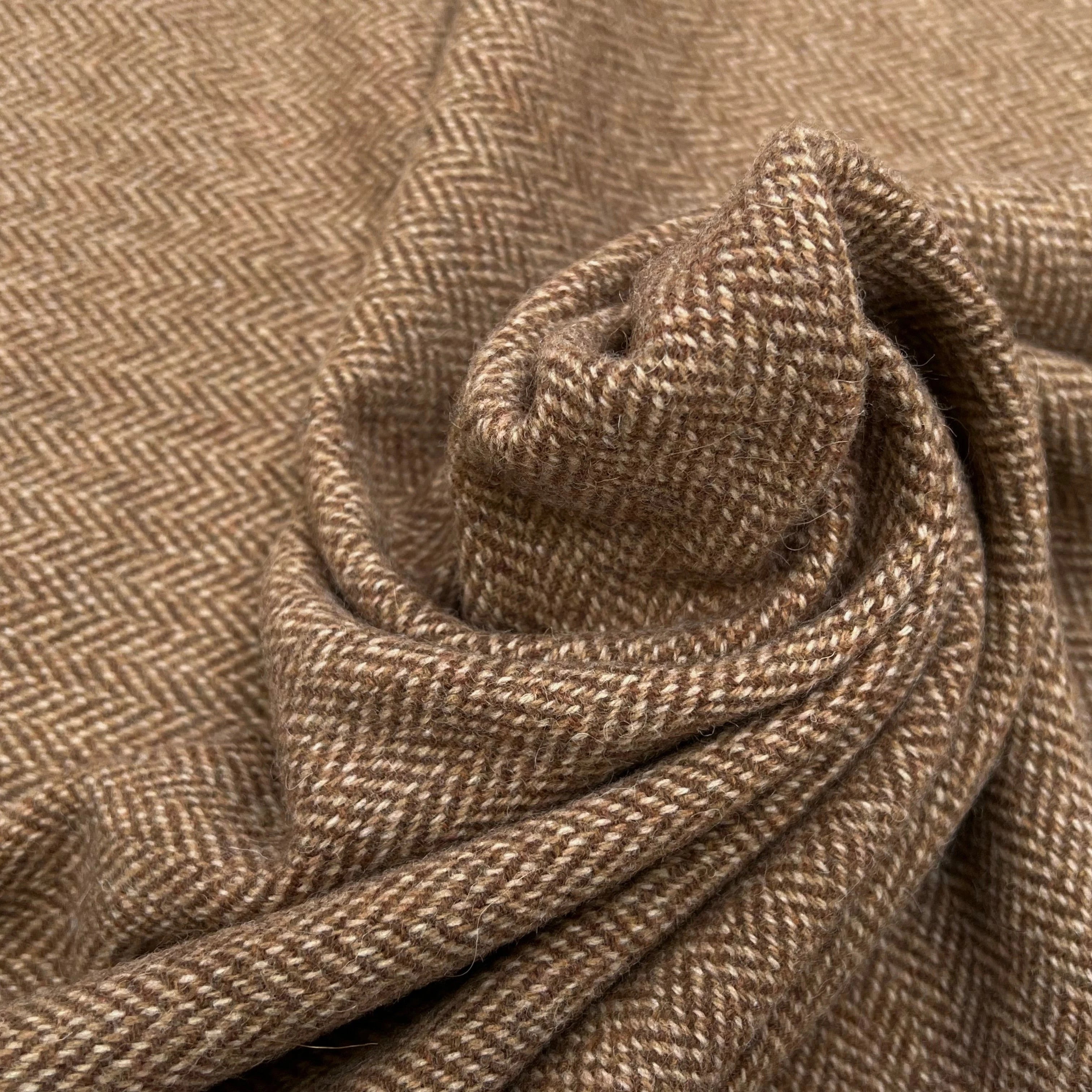 LAINAGE MANTEAU CHEVRON MARRON - My Little Coupon