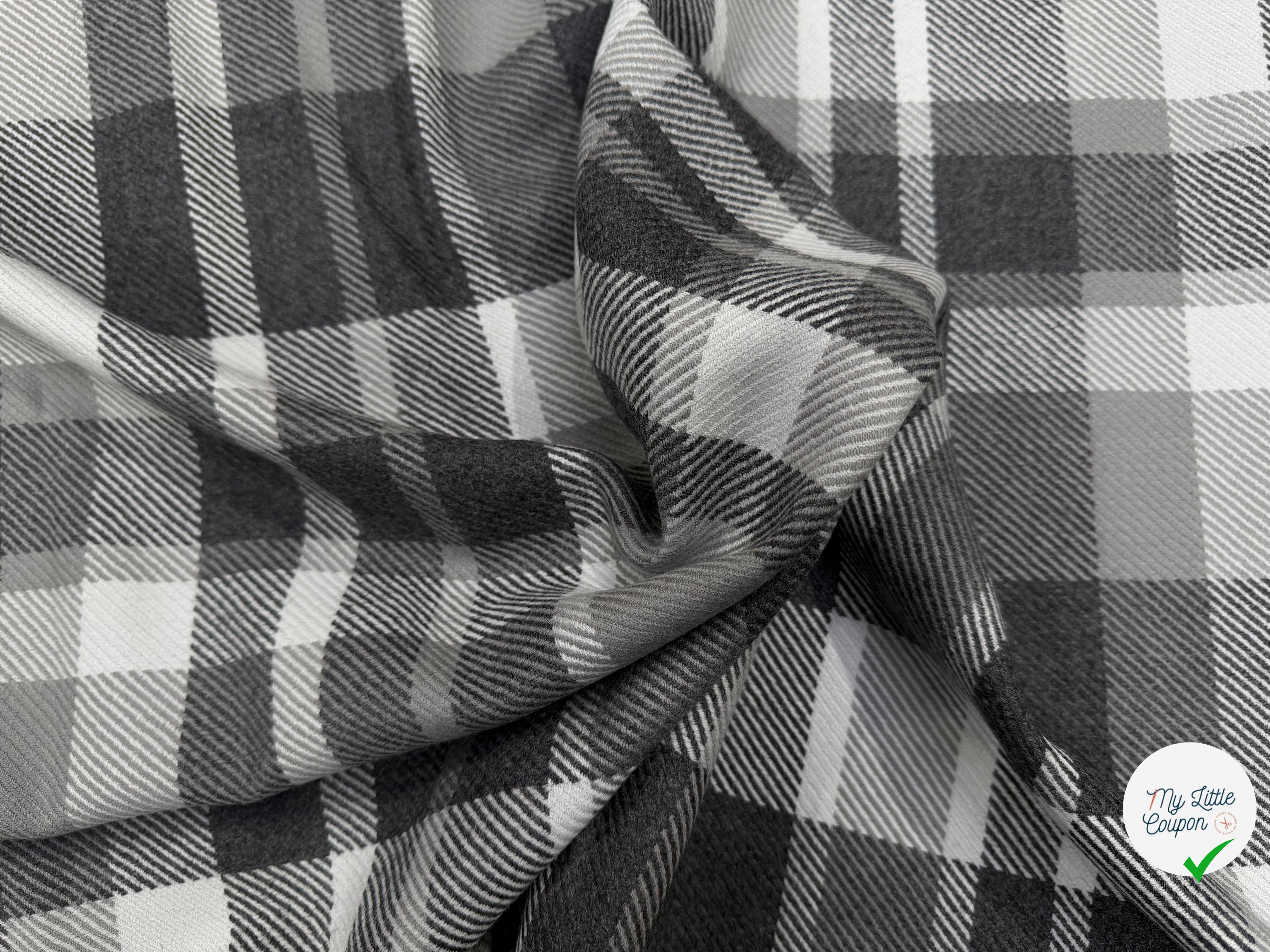 LAINAGE MANTEAU CHIC STOCK ULTRA LIMITÉ 100% LAINE CARREAUX - My Little Coupon