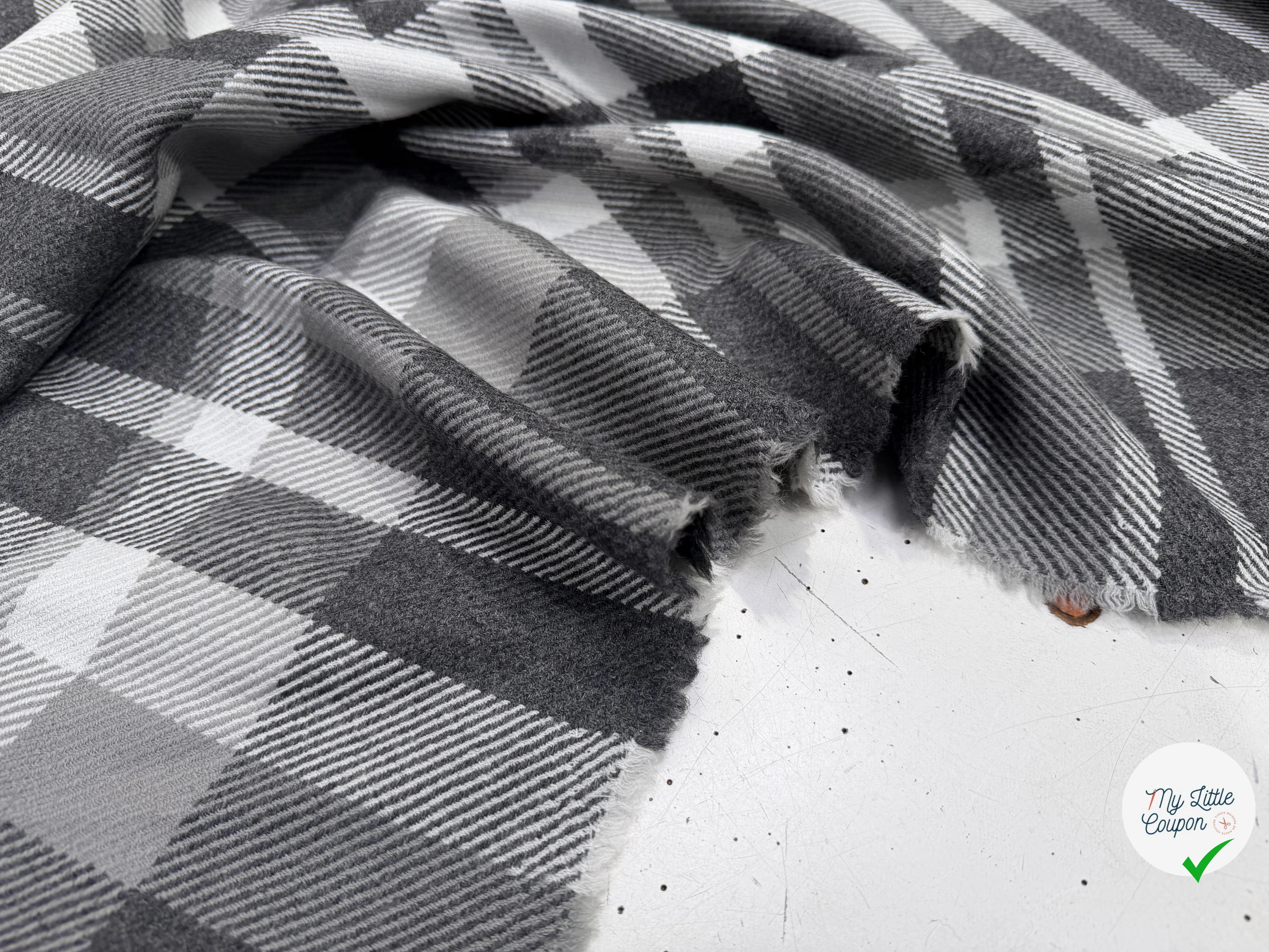 LAINAGE MANTEAU CHIC STOCK ULTRA LIMITÉ 100% LAINE CARREAUX - My Little Coupon