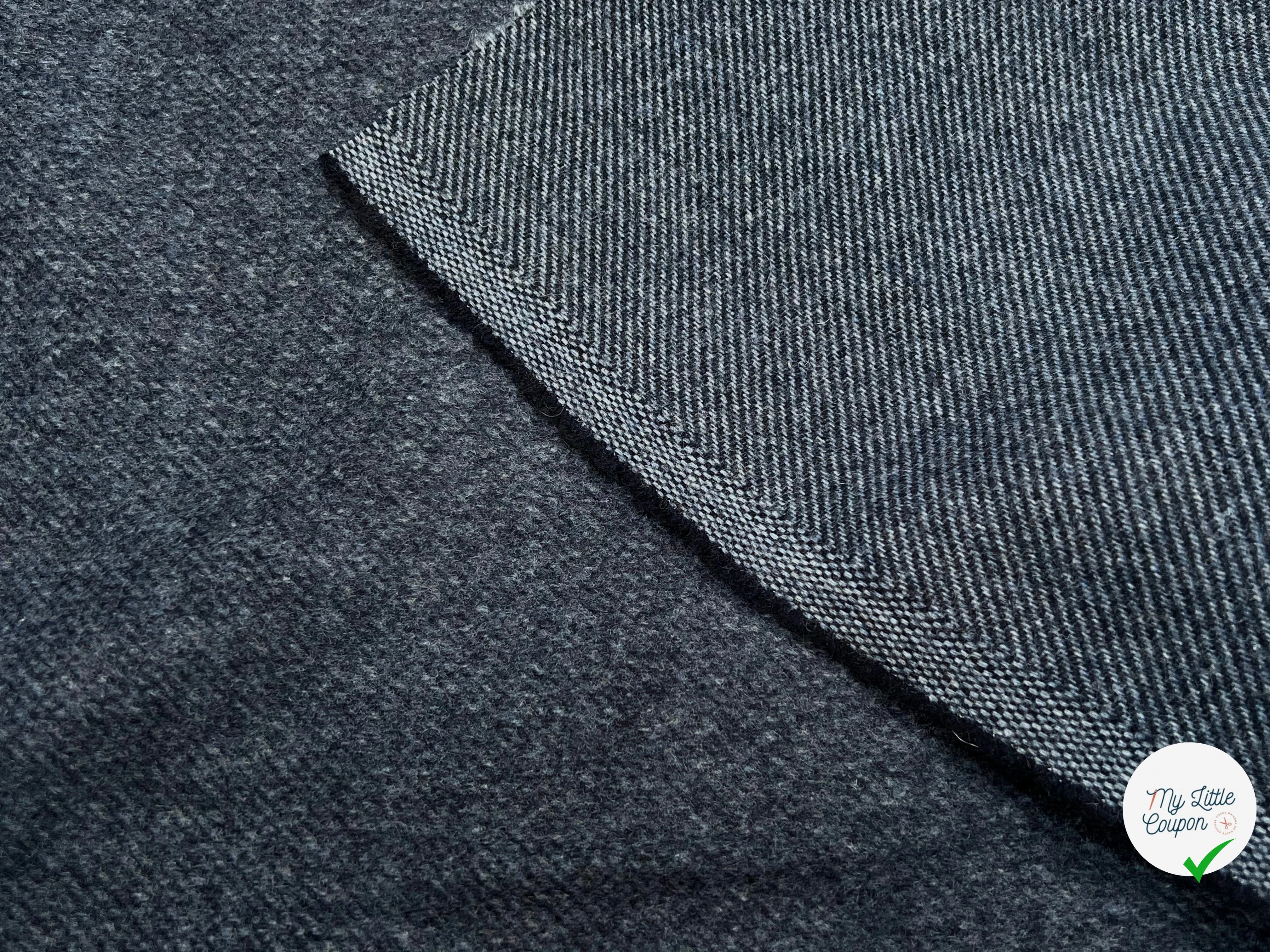 LAINAGE MANTEAU DOUX ENVERS STRIÉ BLEU GRIS - My Little Coupon