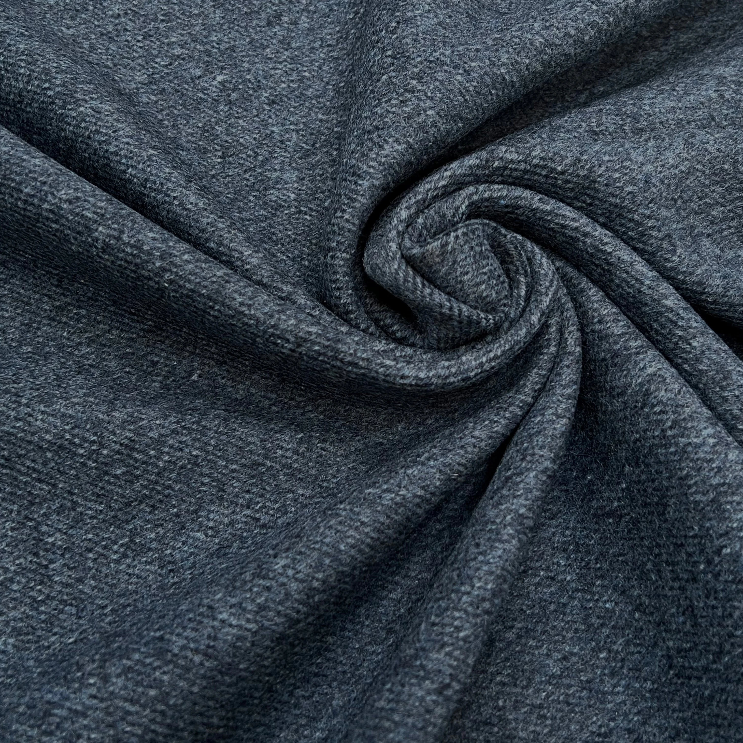 LAINAGE MANTEAU DOUX ENVERS STRIÉ BLEU GRIS - My Little Coupon