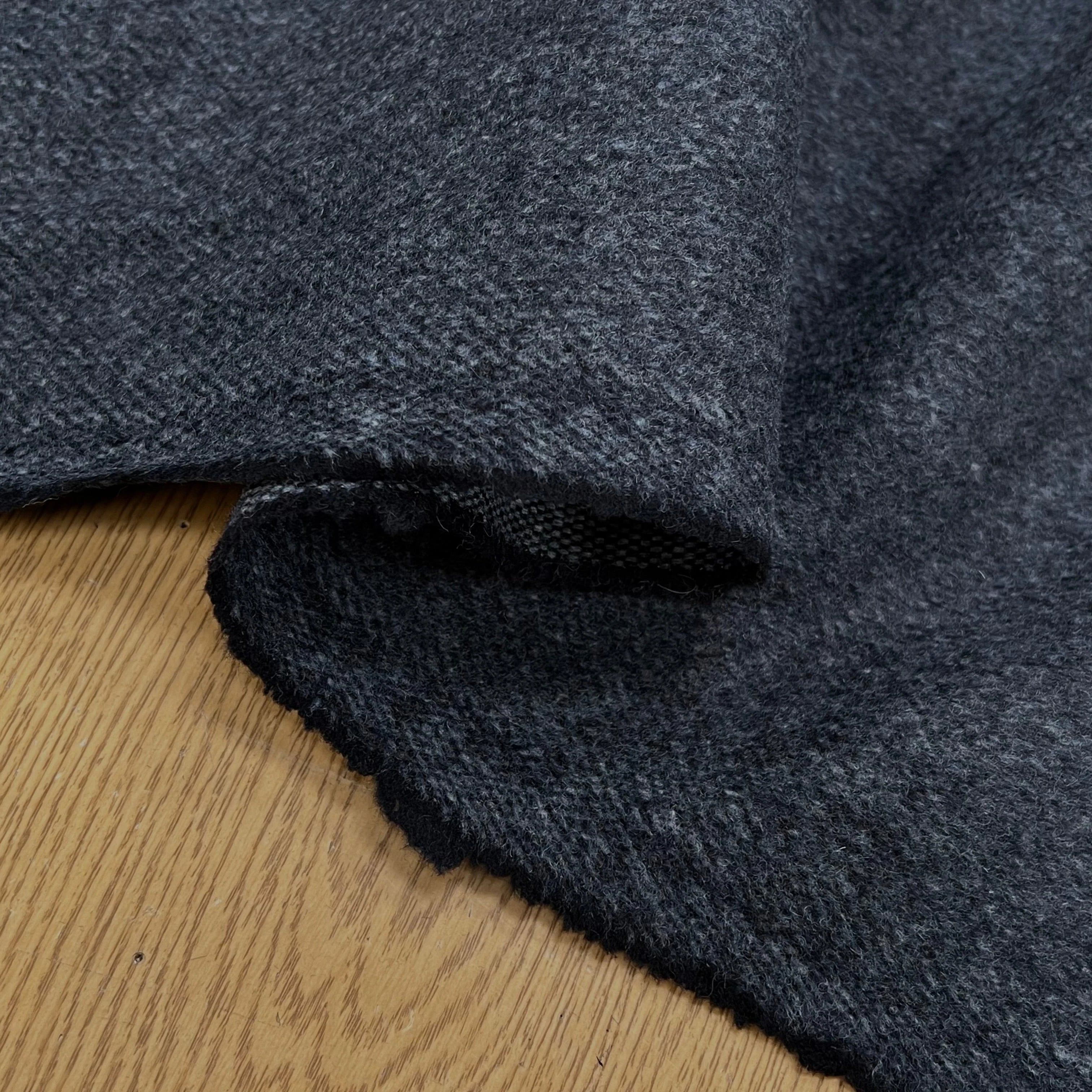 LAINAGE MANTEAU DOUX ENVERS STRIÉ BLEU GRIS - My Little Coupon