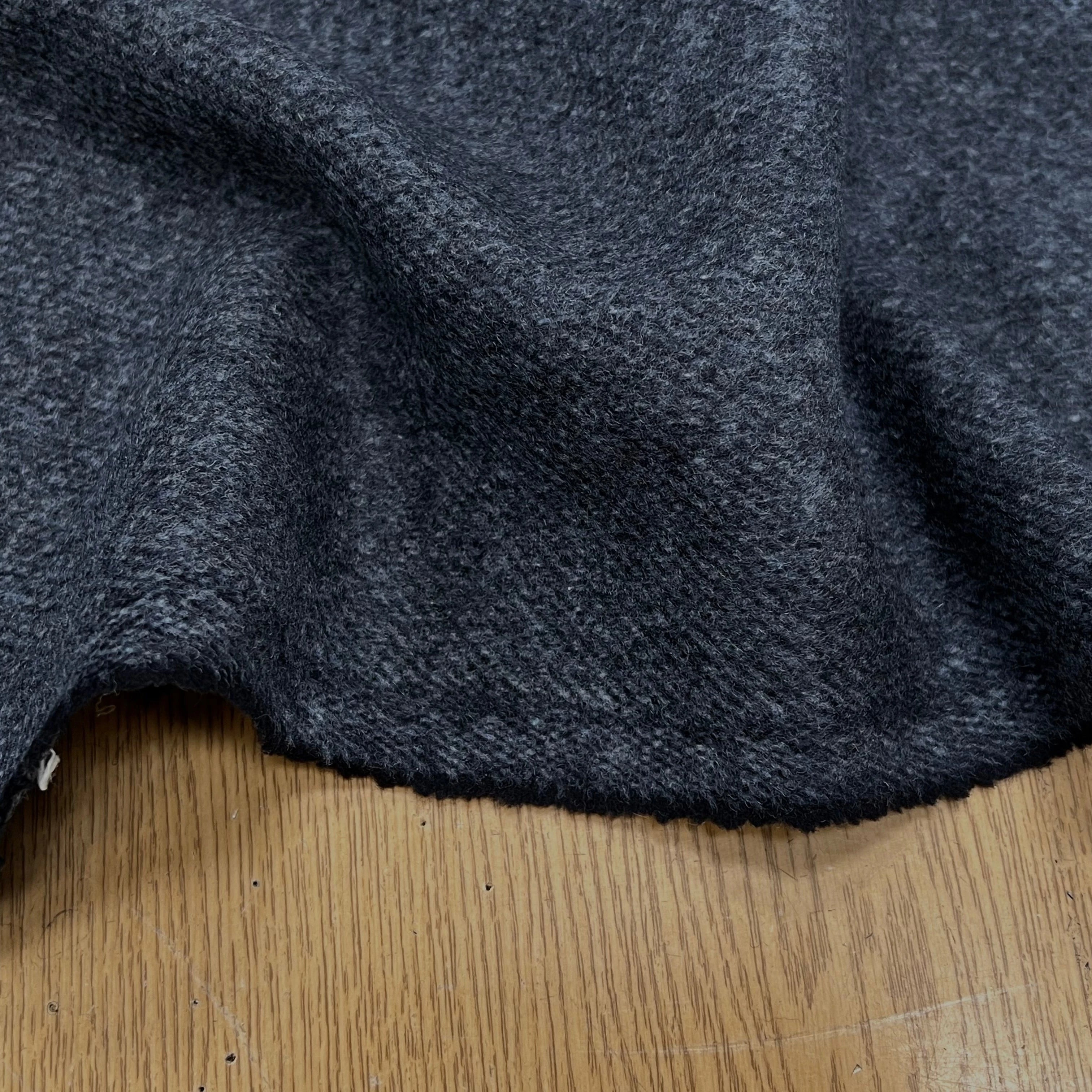 LAINAGE MANTEAU DOUX ENVERS STRIÉ BLEU GRIS - My Little Coupon