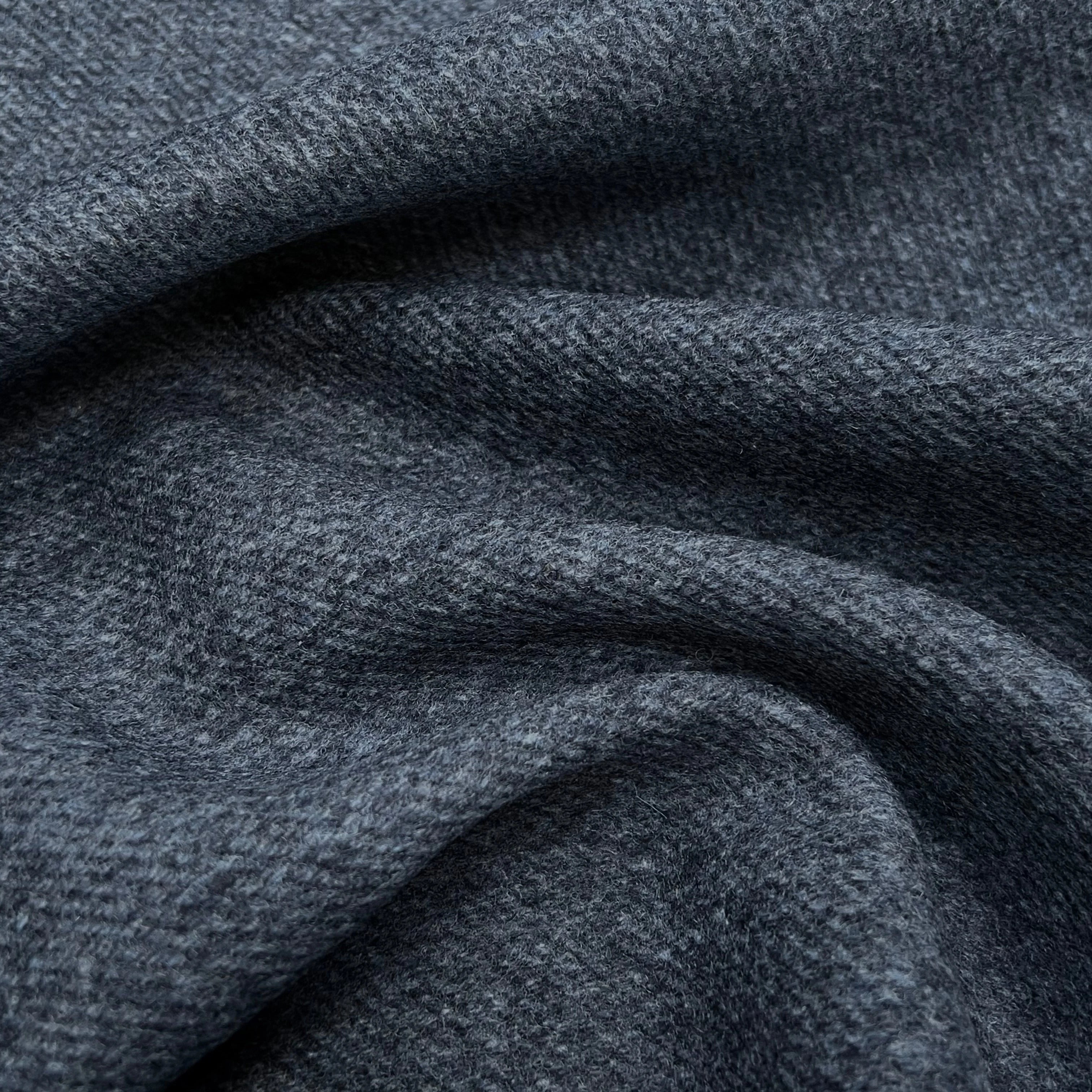 LAINAGE MANTEAU DOUX ENVERS STRIÉ BLEU GRIS - My Little Coupon