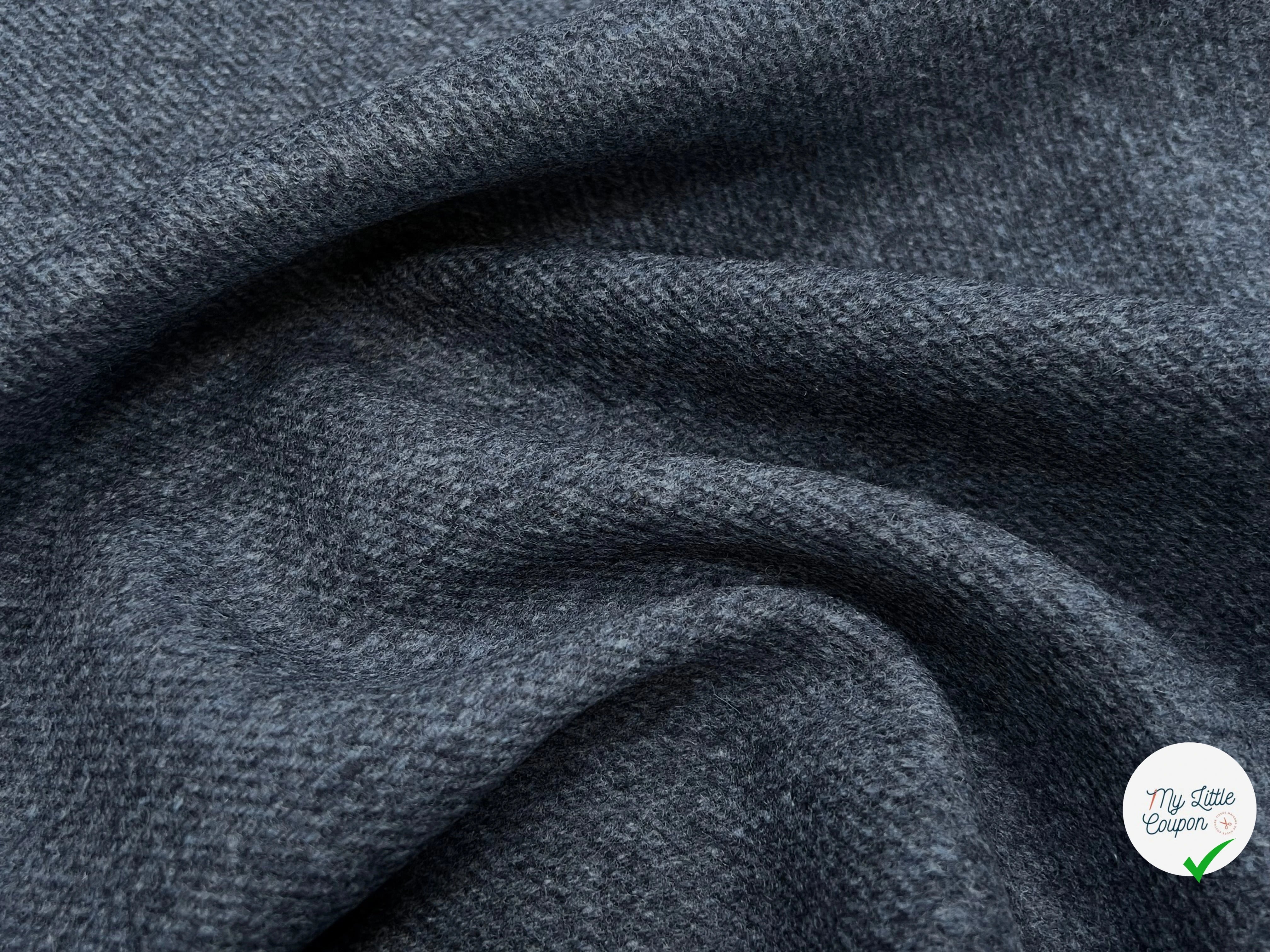 LAINAGE MANTEAU DOUX ENVERS STRIÉ BLEU GRIS - My Little Coupon