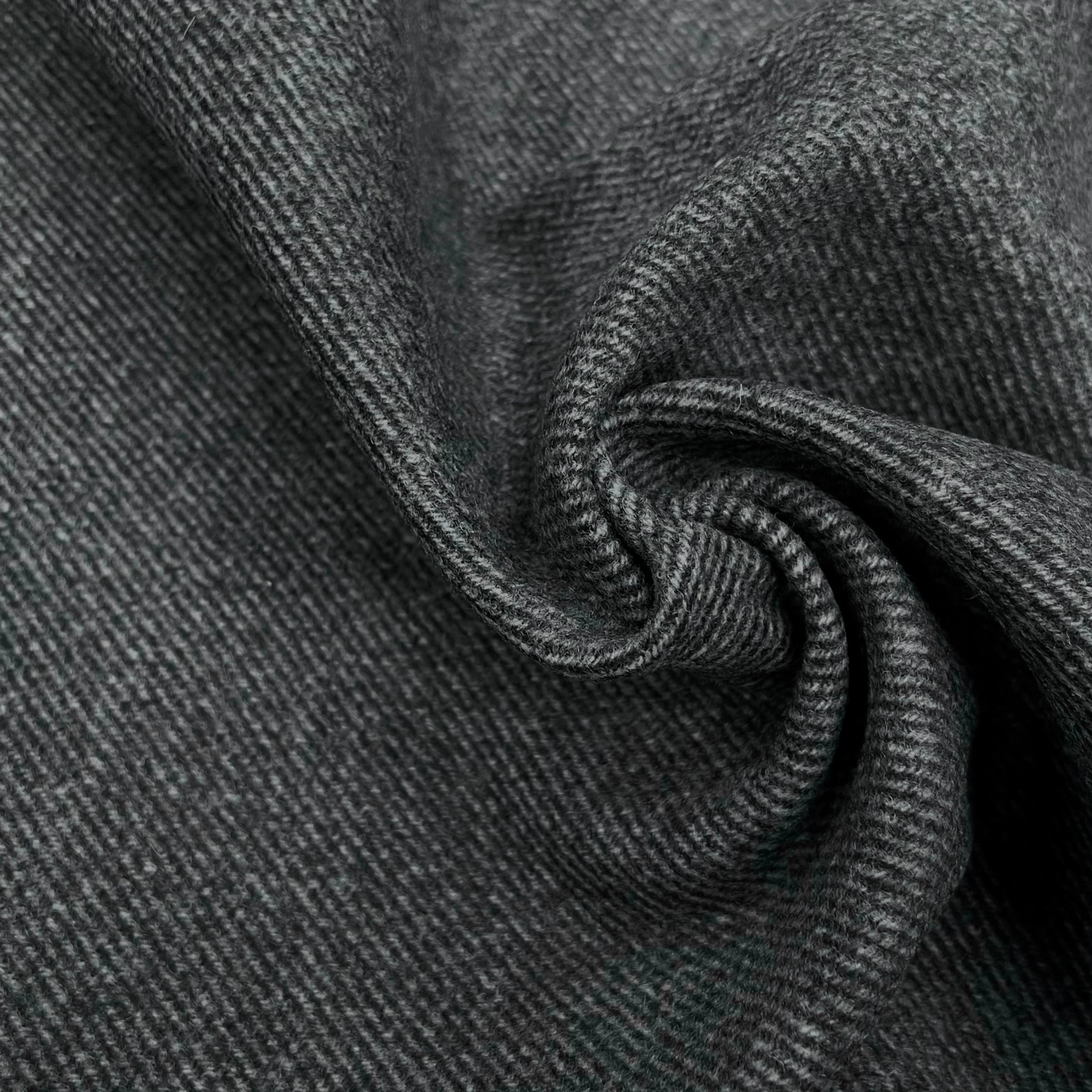 LAINAGE MANTEAU DOUX ENVERS STRIÉ GRIS CHINÉ 145CM - My Little Coupon