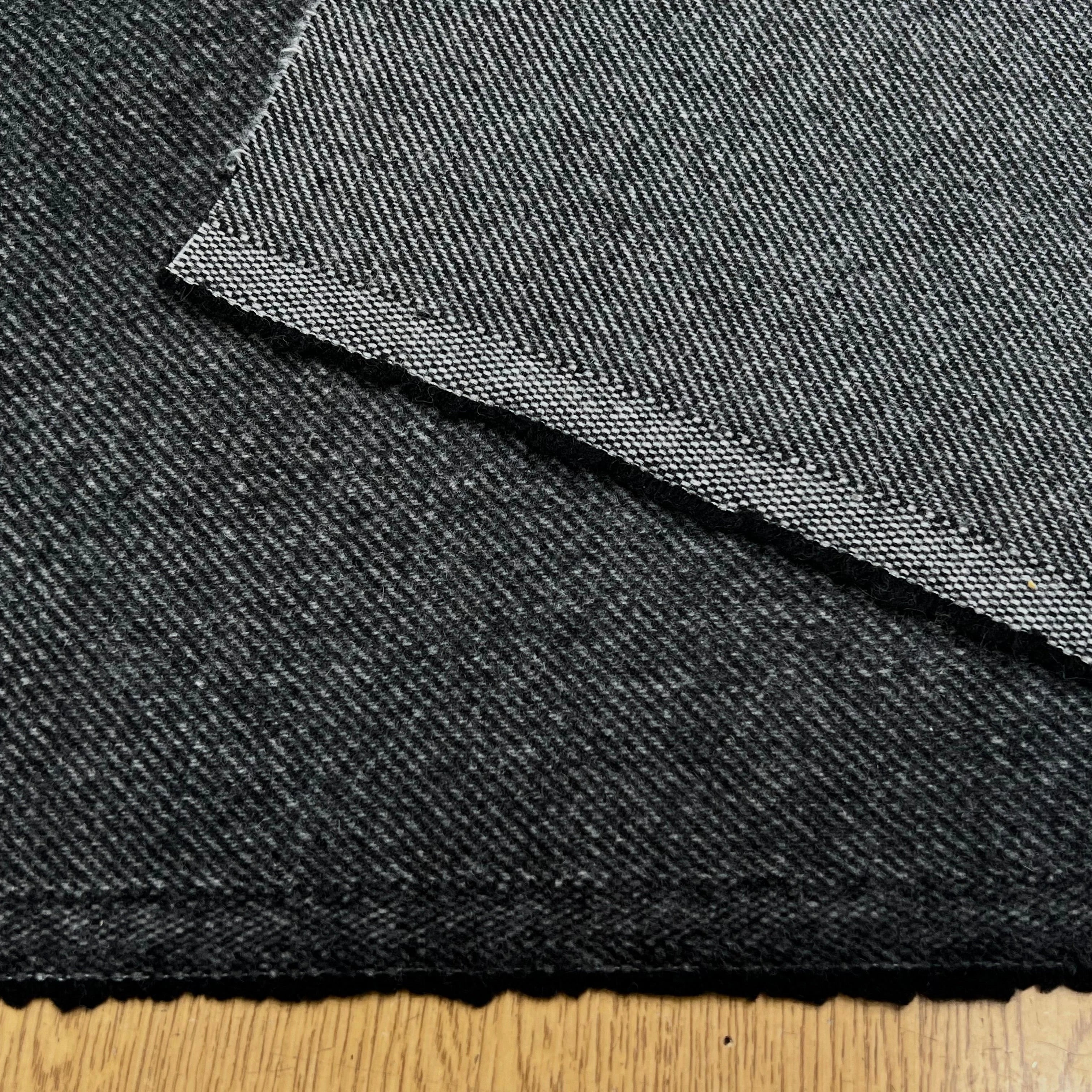 LAINAGE MANTEAU DOUX ENVERS STRIÉ GRIS CHINÉ 145CM - My Little Coupon