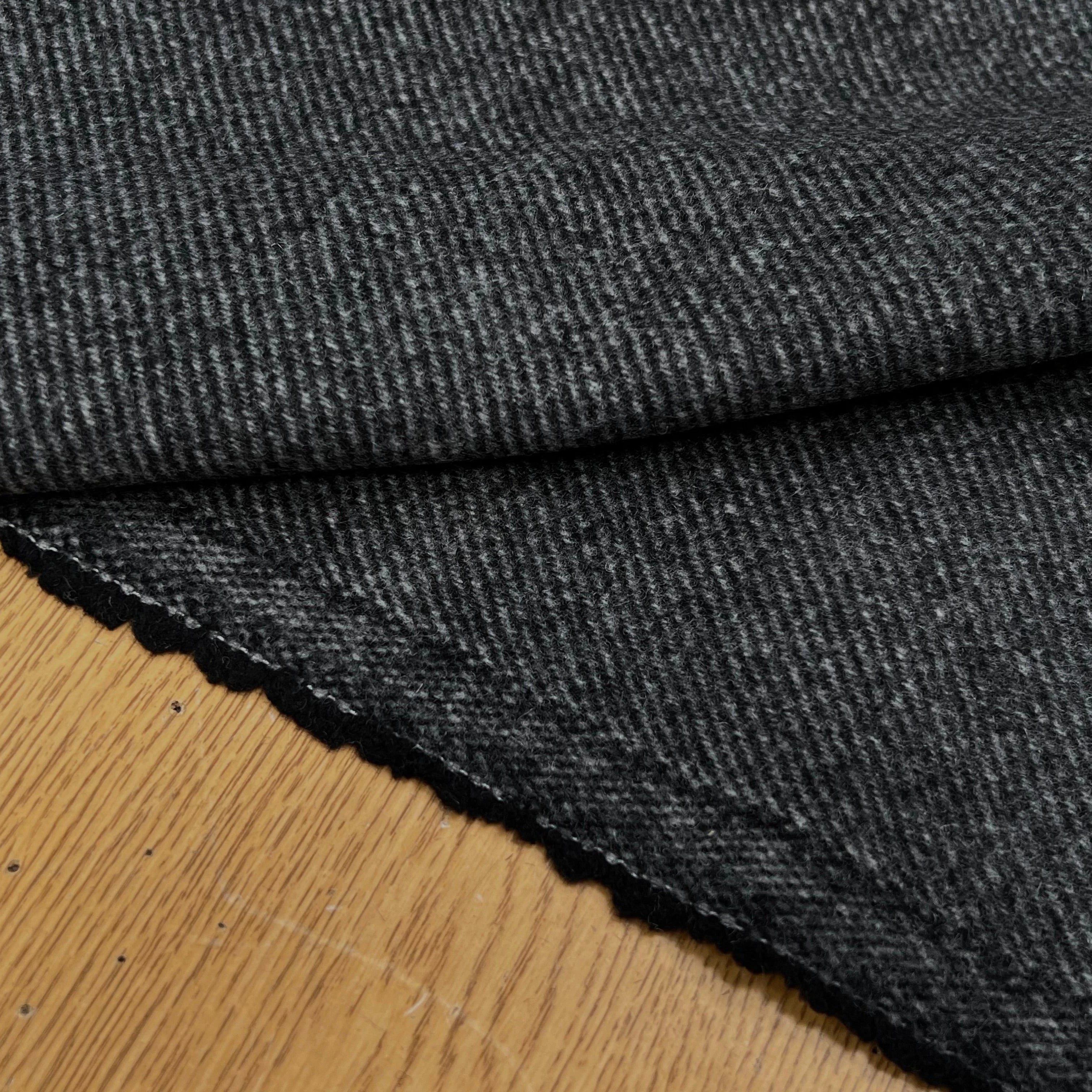 LAINAGE MANTEAU DOUX ENVERS STRIÉ GRIS CHINÉ 145CM - My Little Coupon