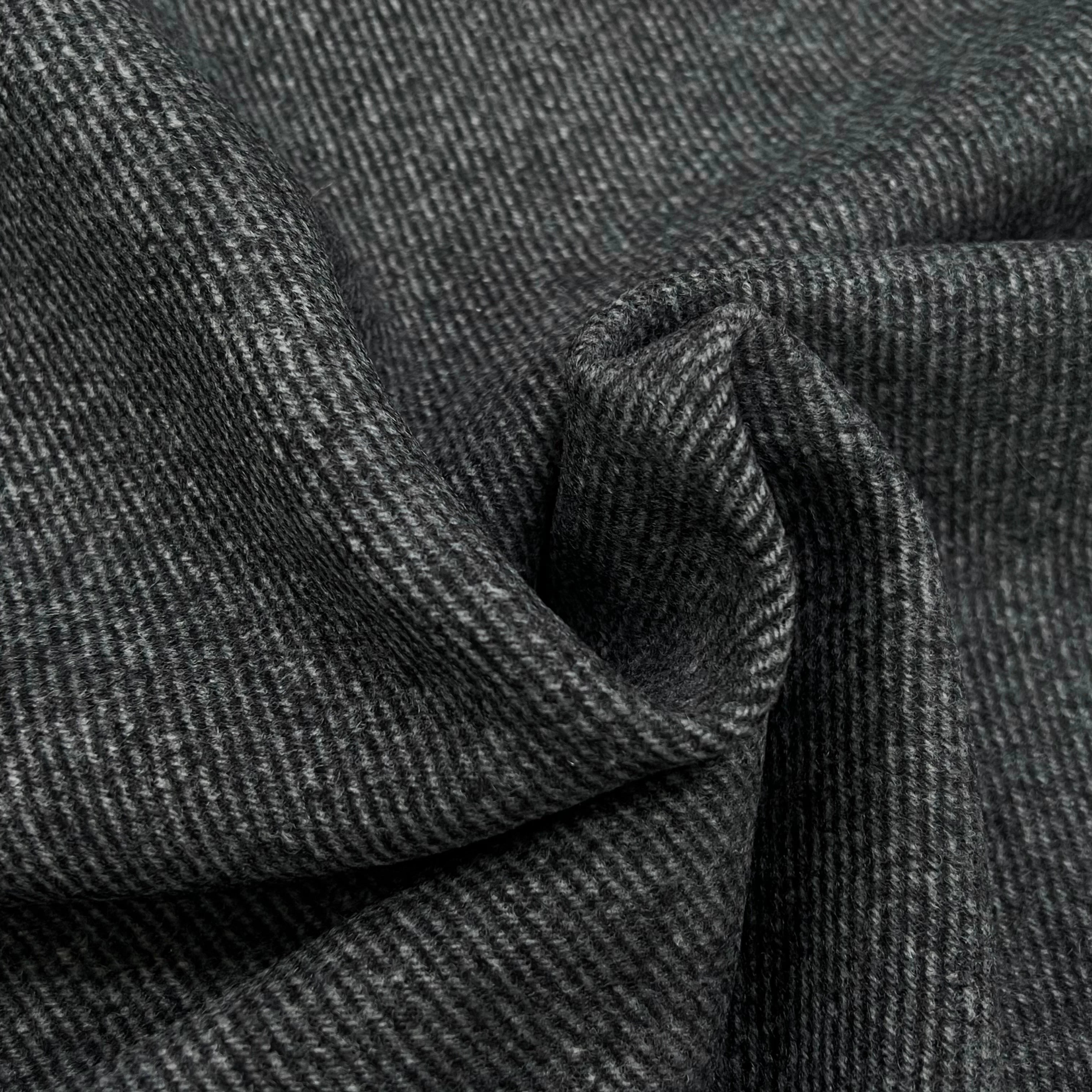 LAINAGE MANTEAU DOUX ENVERS STRIÉ GRIS CHINÉ 145CM - My Little Coupon