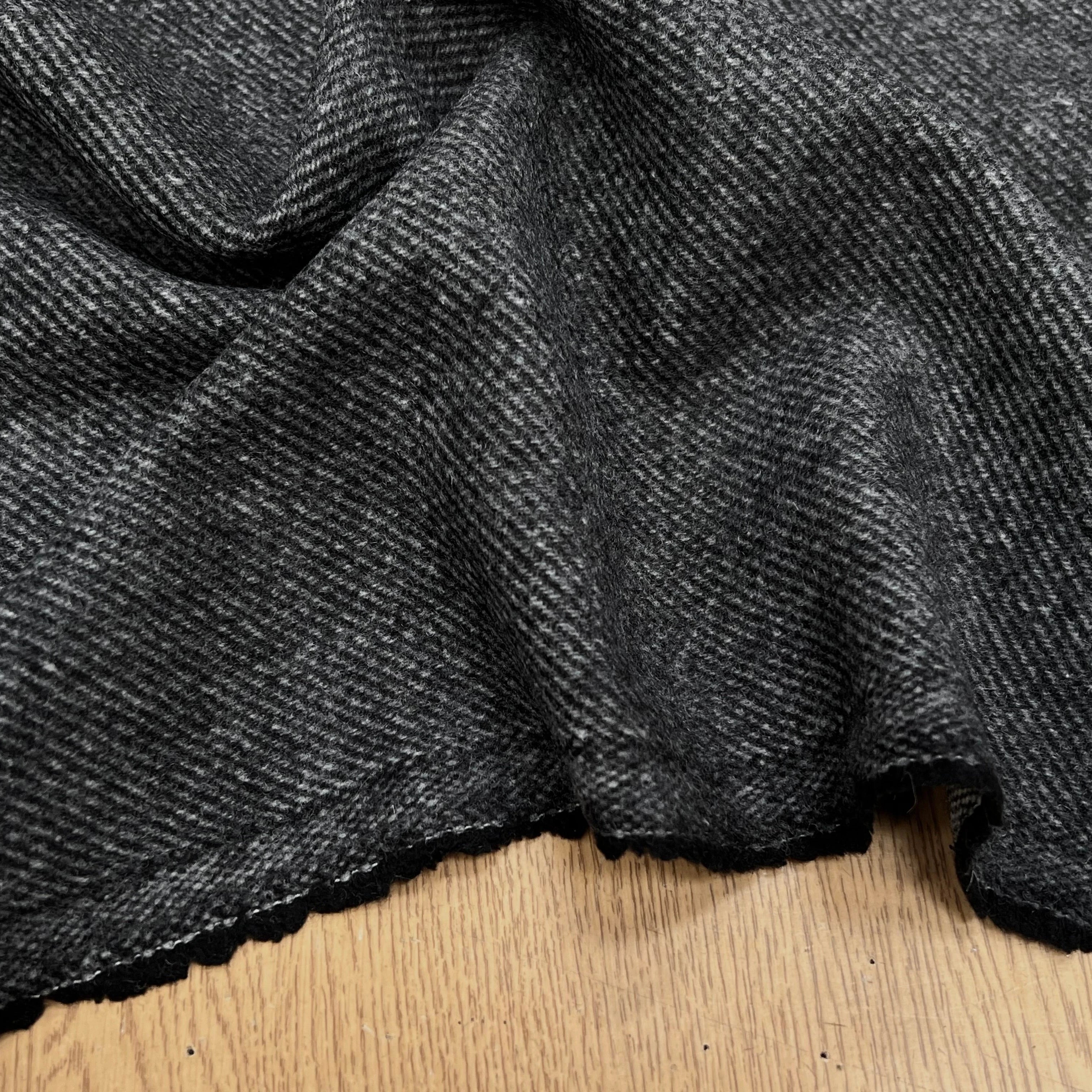 LAINAGE MANTEAU DOUX ENVERS STRIÉ GRIS CHINÉ 145CM - My Little Coupon