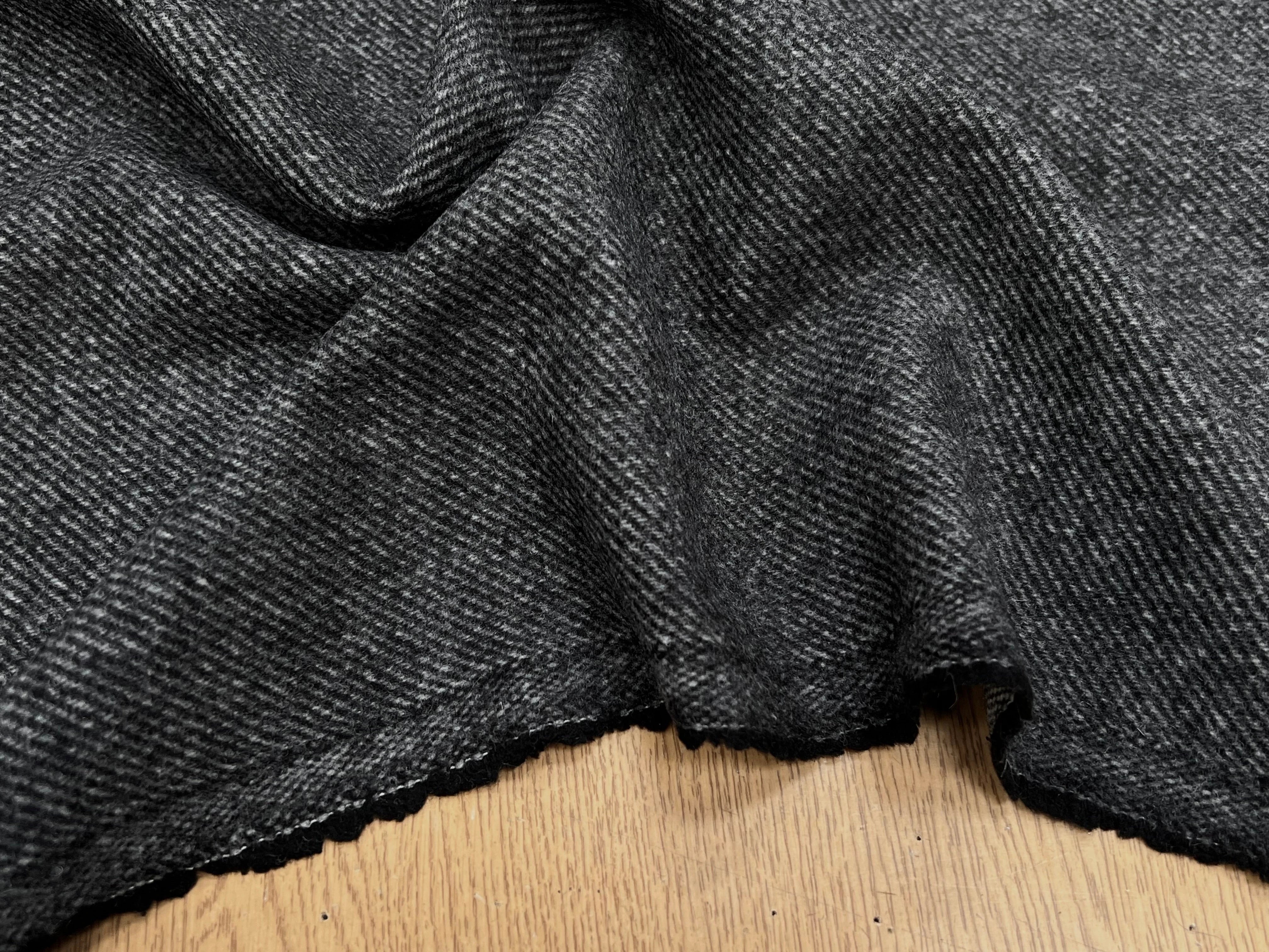 LAINAGE MANTEAU DOUX ENVERS STRIÉ GRIS CHINÉ 145CM - My Little Coupon