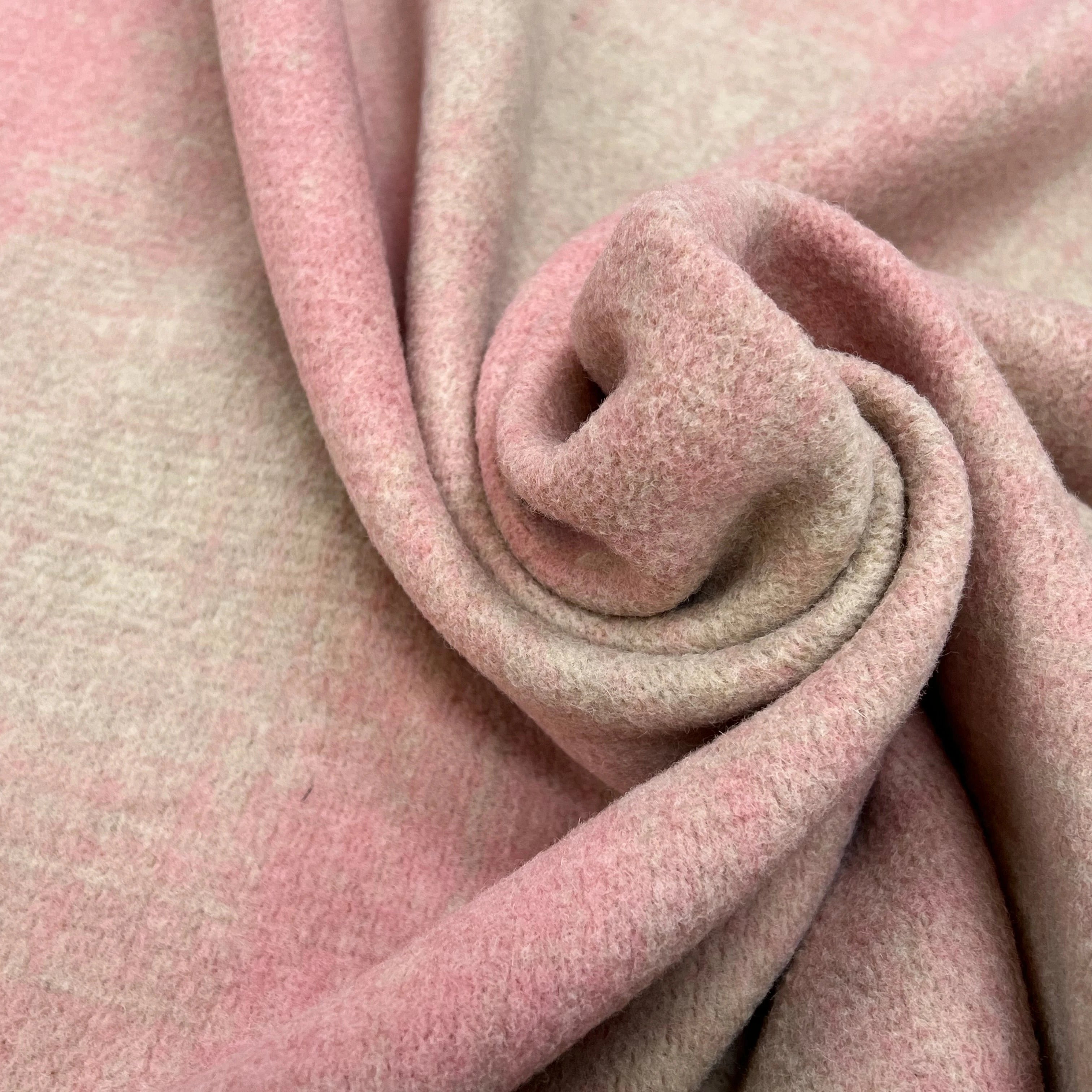 LAINAGE MANTEAU DOUX ROSE BEIGE STRETCH - My Little Coupon