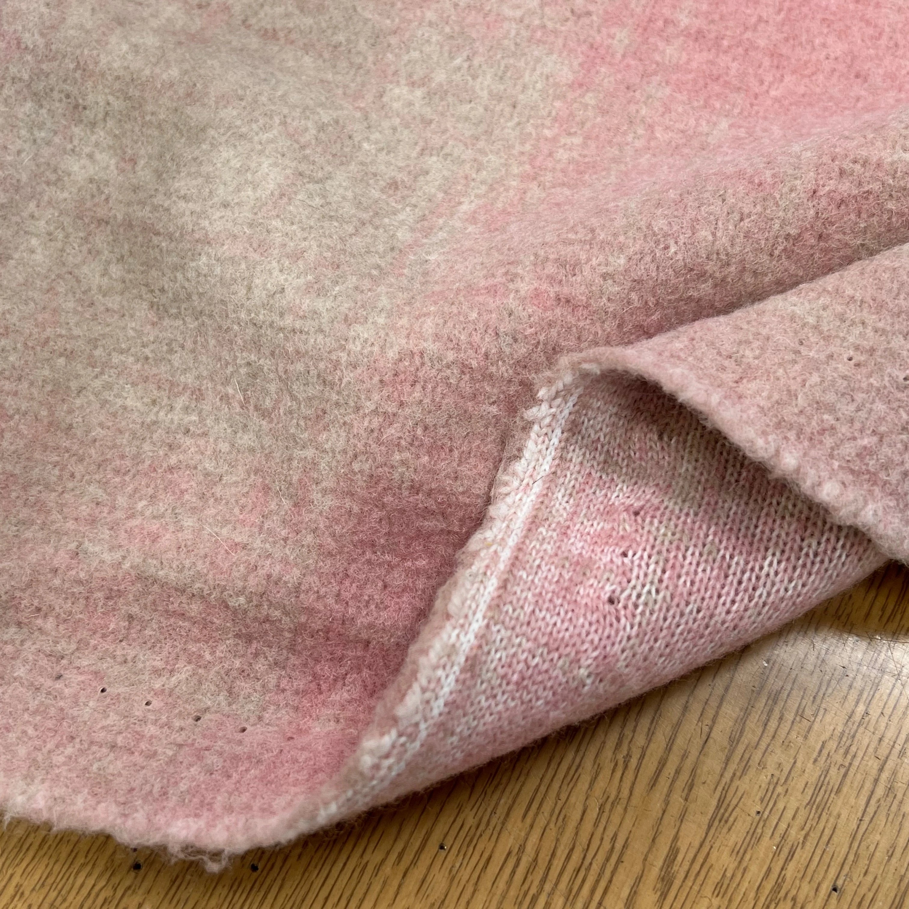 LAINAGE MANTEAU DOUX ROSE BEIGE STRETCH - My Little Coupon