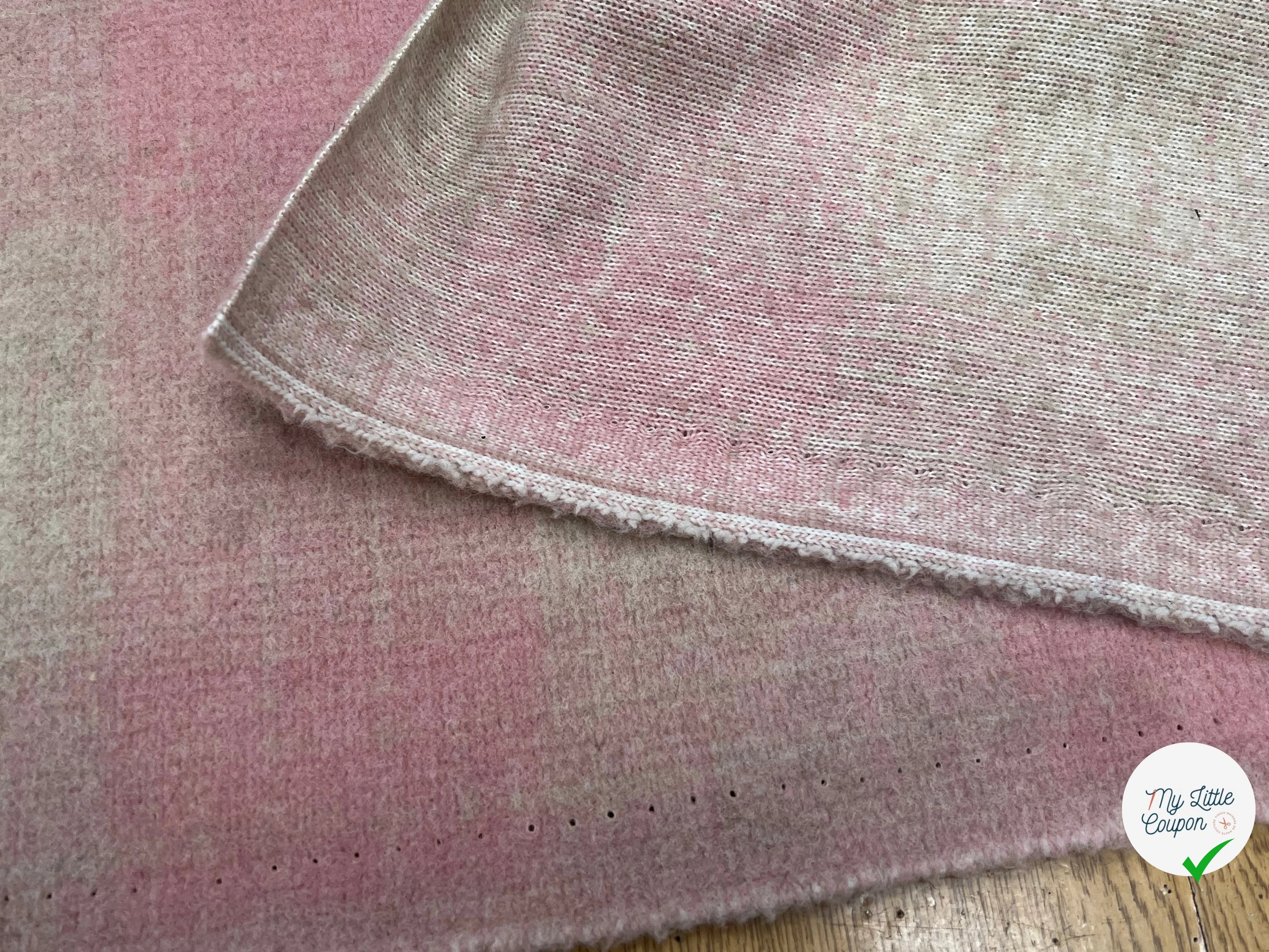 LAINAGE MANTEAU DOUX ROSE BEIGE STRETCH - My Little Coupon