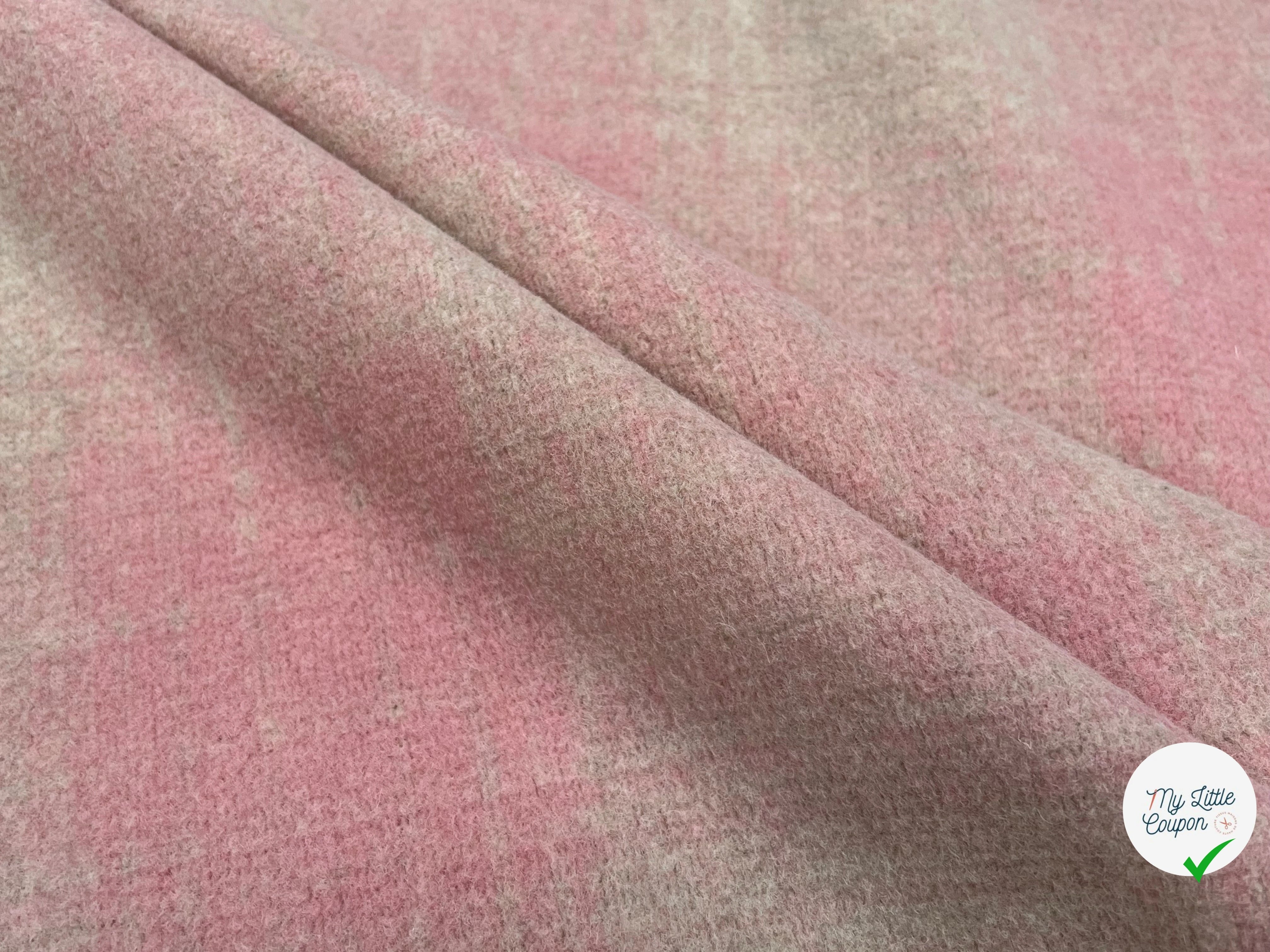 LAINAGE MANTEAU DOUX ROSE BEIGE STRETCH - My Little Coupon