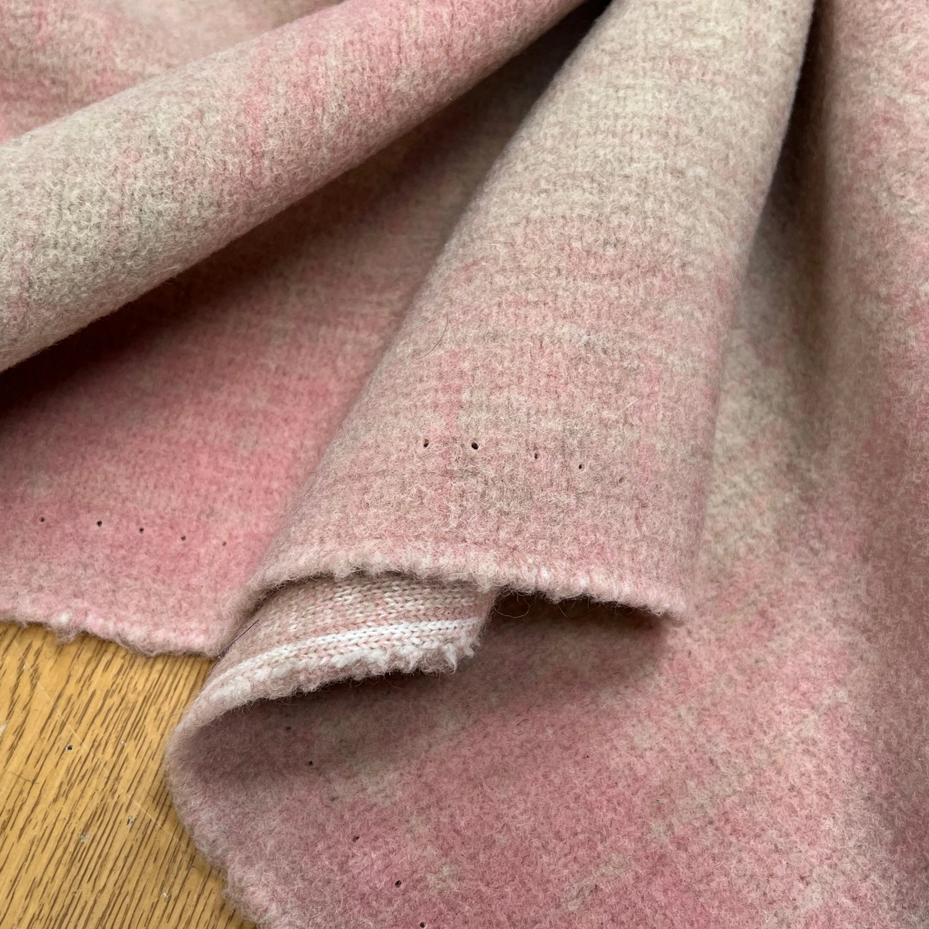 LAINAGE MANTEAU DOUX ROSE BEIGE STRETCH - My Little Coupon