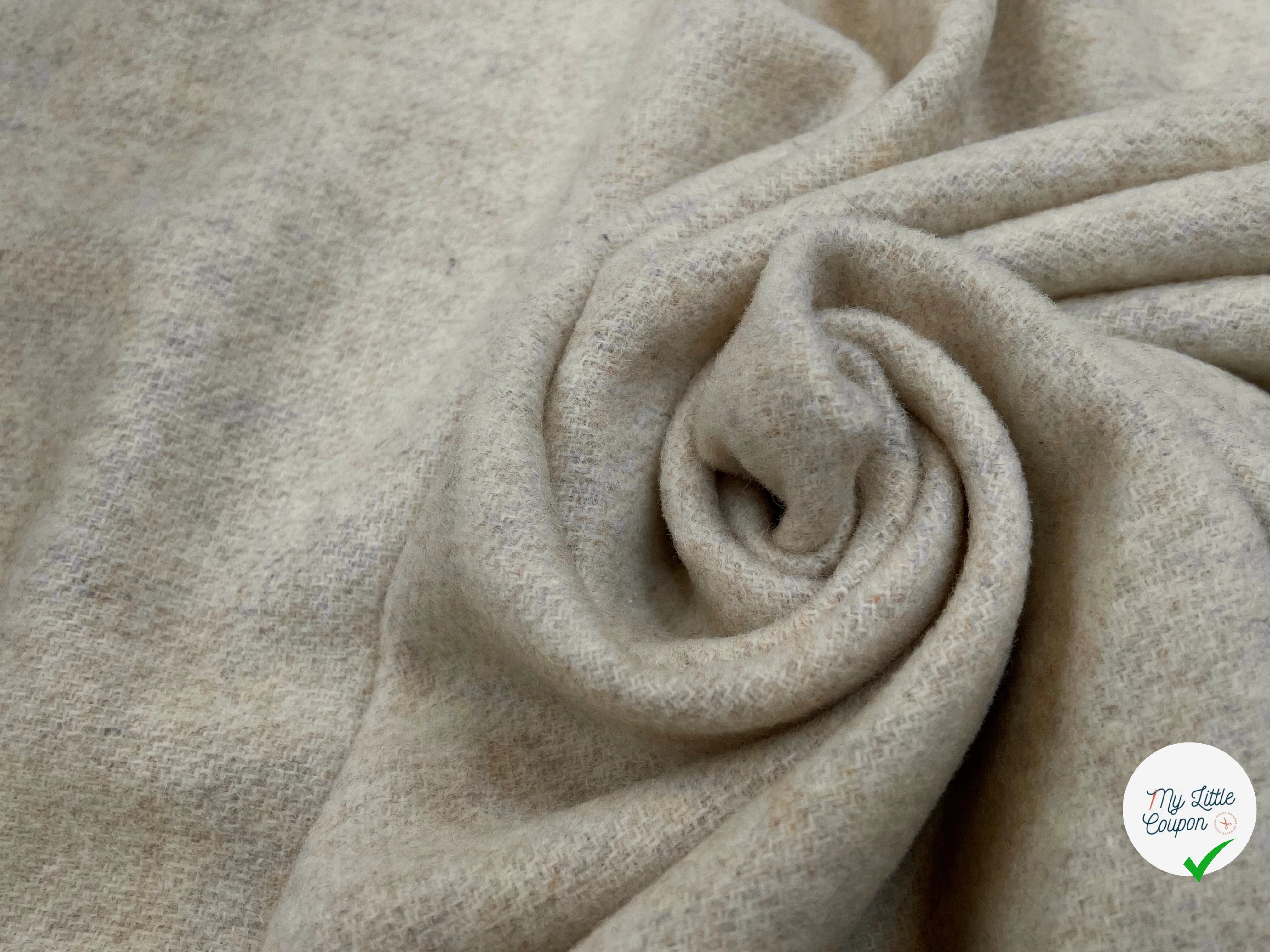 LAINAGE MANTEAU DOUX VANILLE MOUCHETÉ 100% LAINE - My Little Coupon