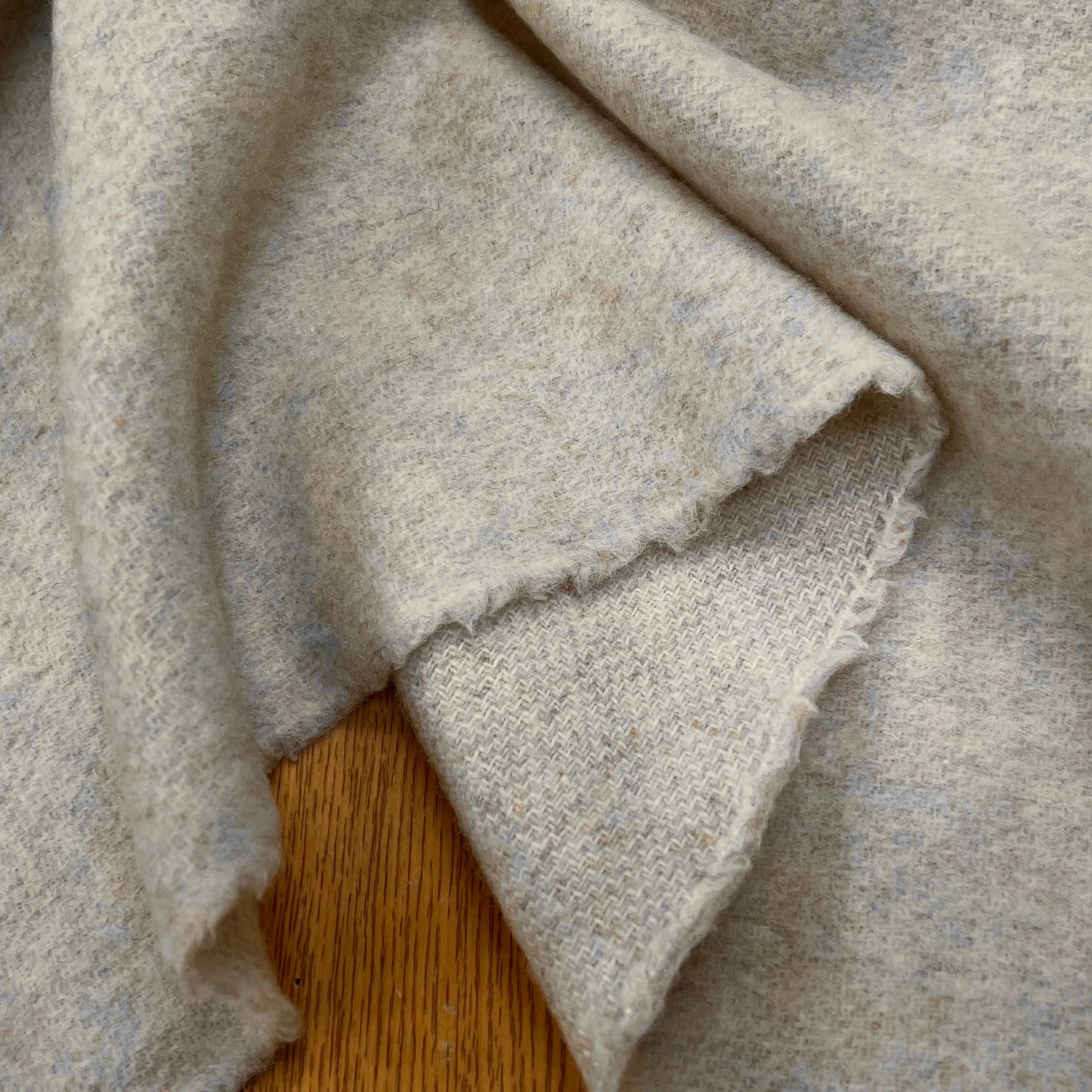 LAINAGE MANTEAU DOUX VANILLE MOUCHETÉ 100% LAINE - My Little Coupon