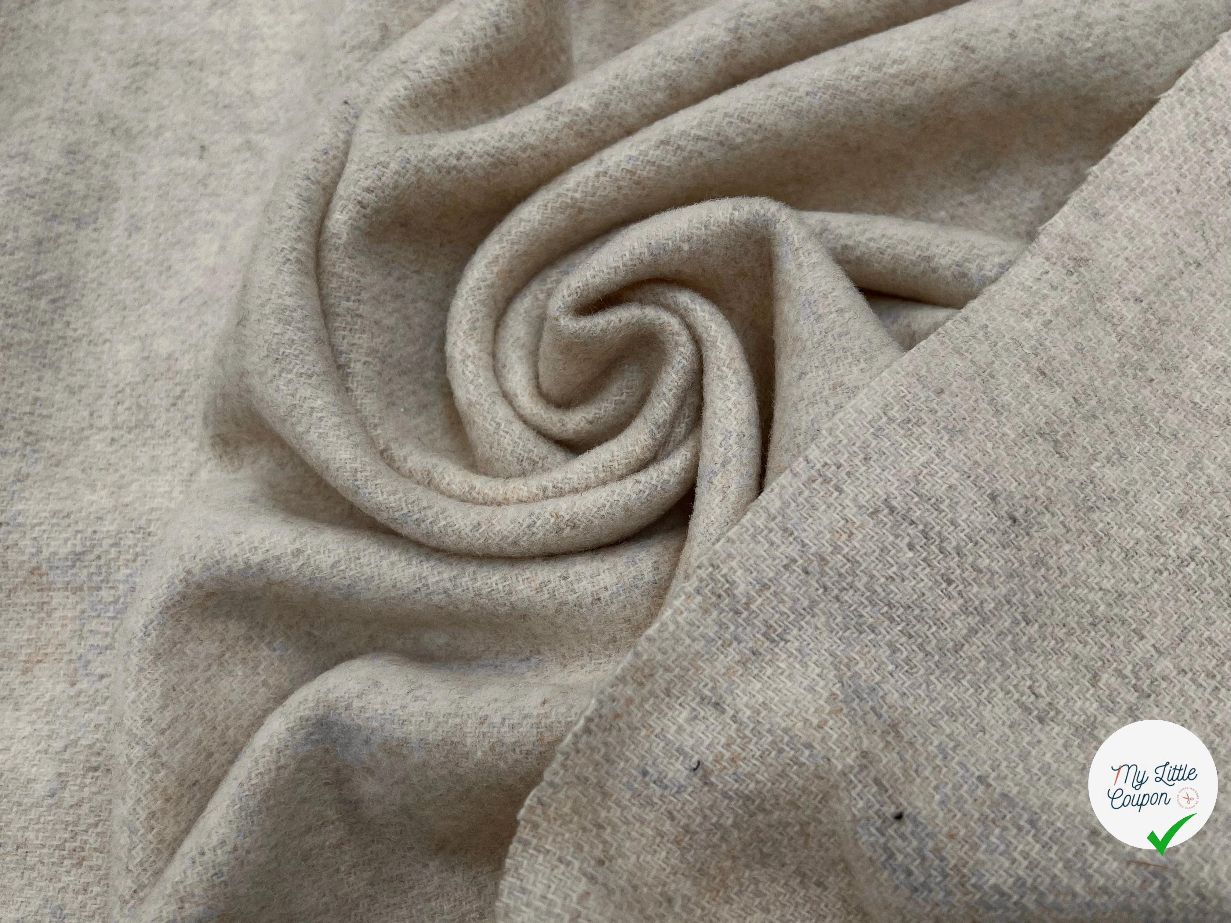 LAINAGE MANTEAU DOUX VANILLE MOUCHETÉ 100% LAINE - My Little Coupon