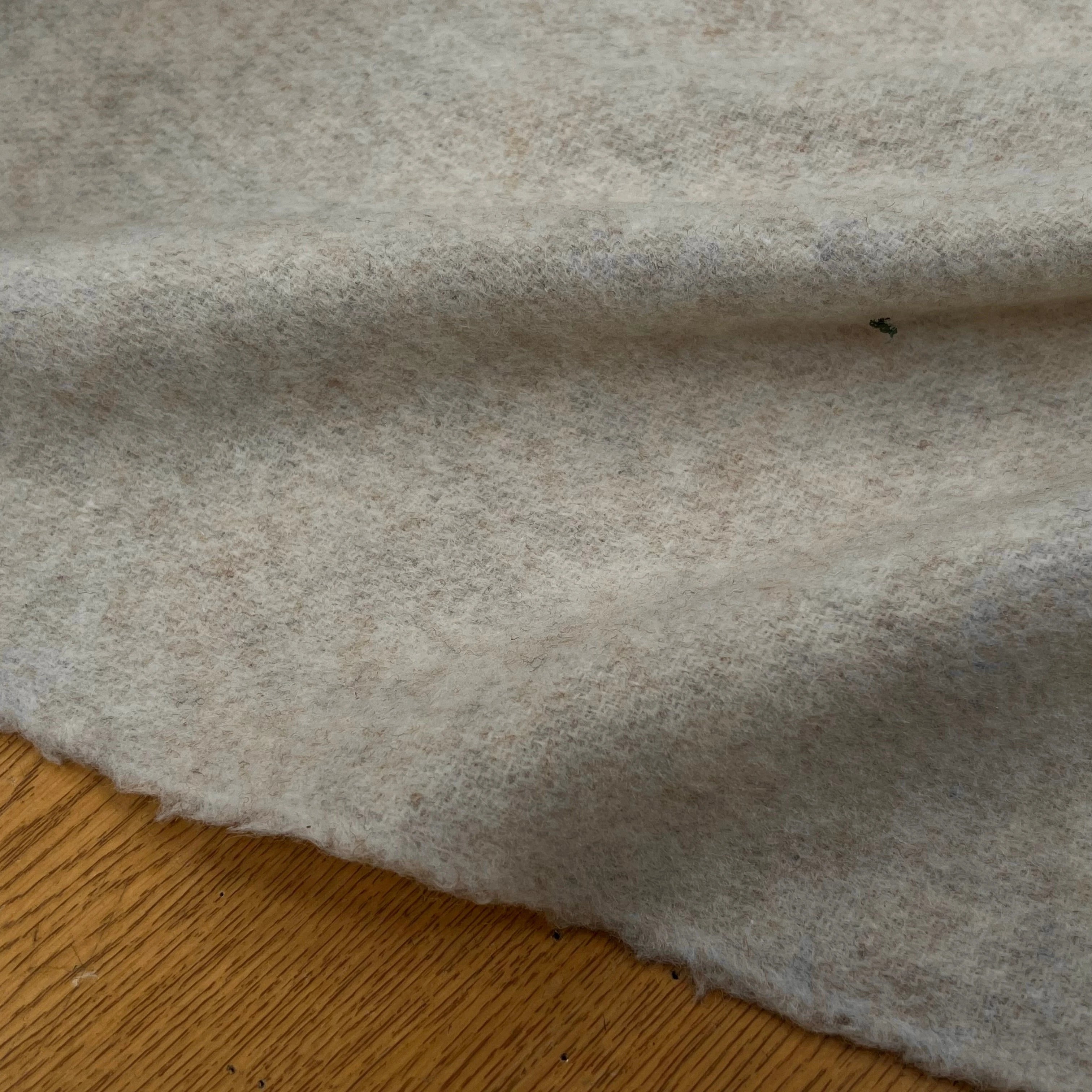 LAINAGE MANTEAU DOUX VANILLE MOUCHETÉ 100% LAINE - My Little Coupon