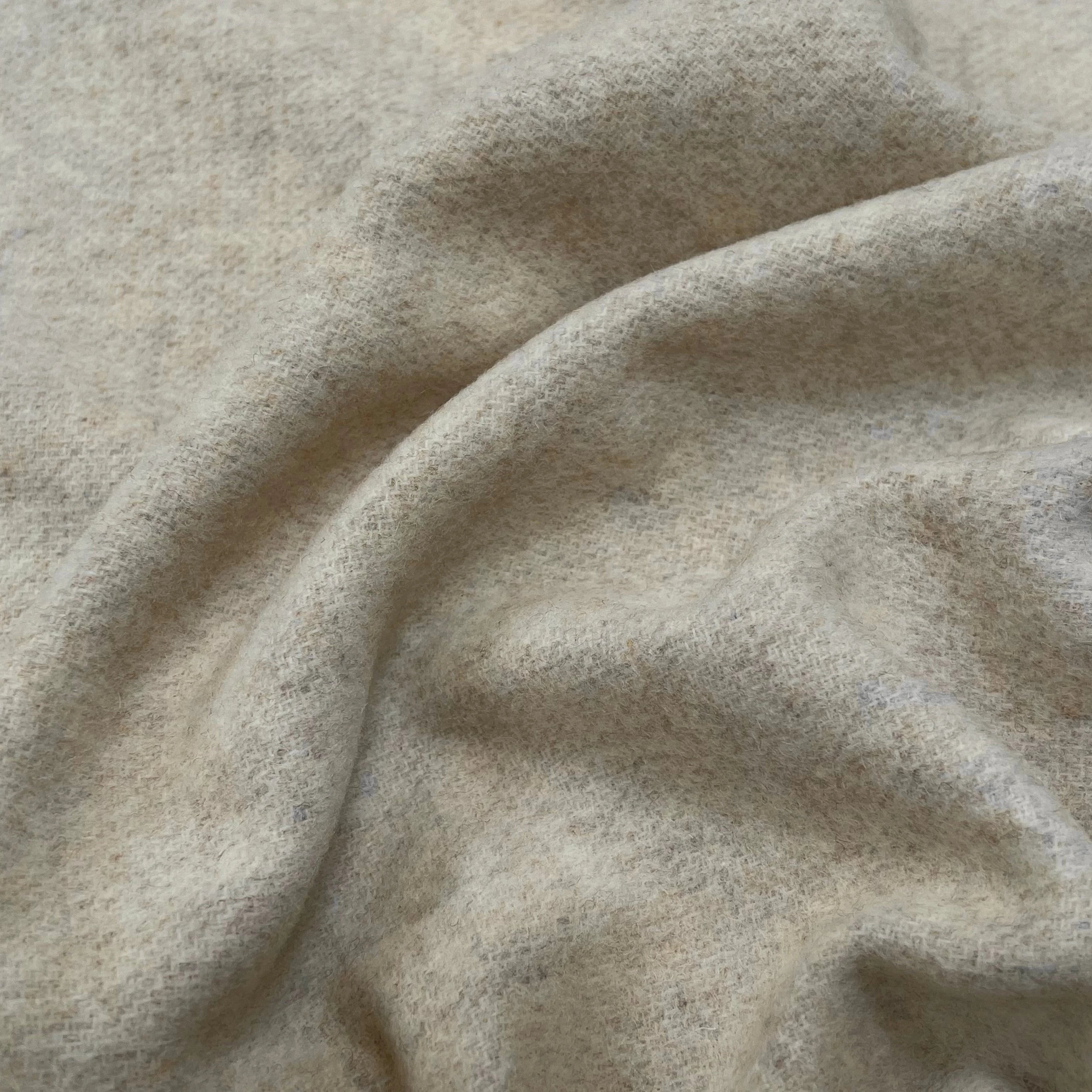 LAINAGE MANTEAU DOUX VANILLE MOUCHETÉ 100% LAINE - My Little Coupon