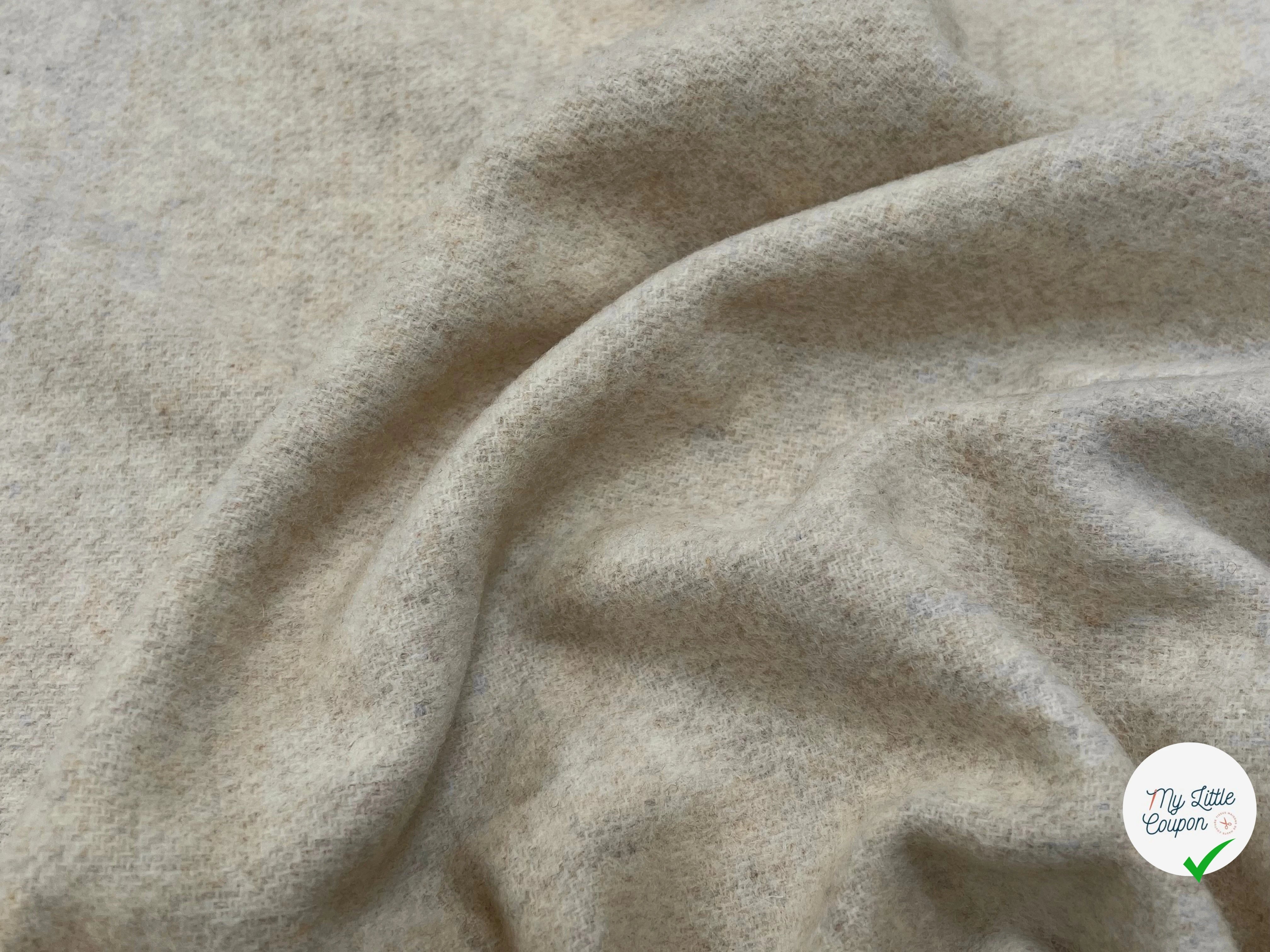 LAINAGE MANTEAU DOUX VANILLE MOUCHETÉ 100% LAINE - My Little Coupon