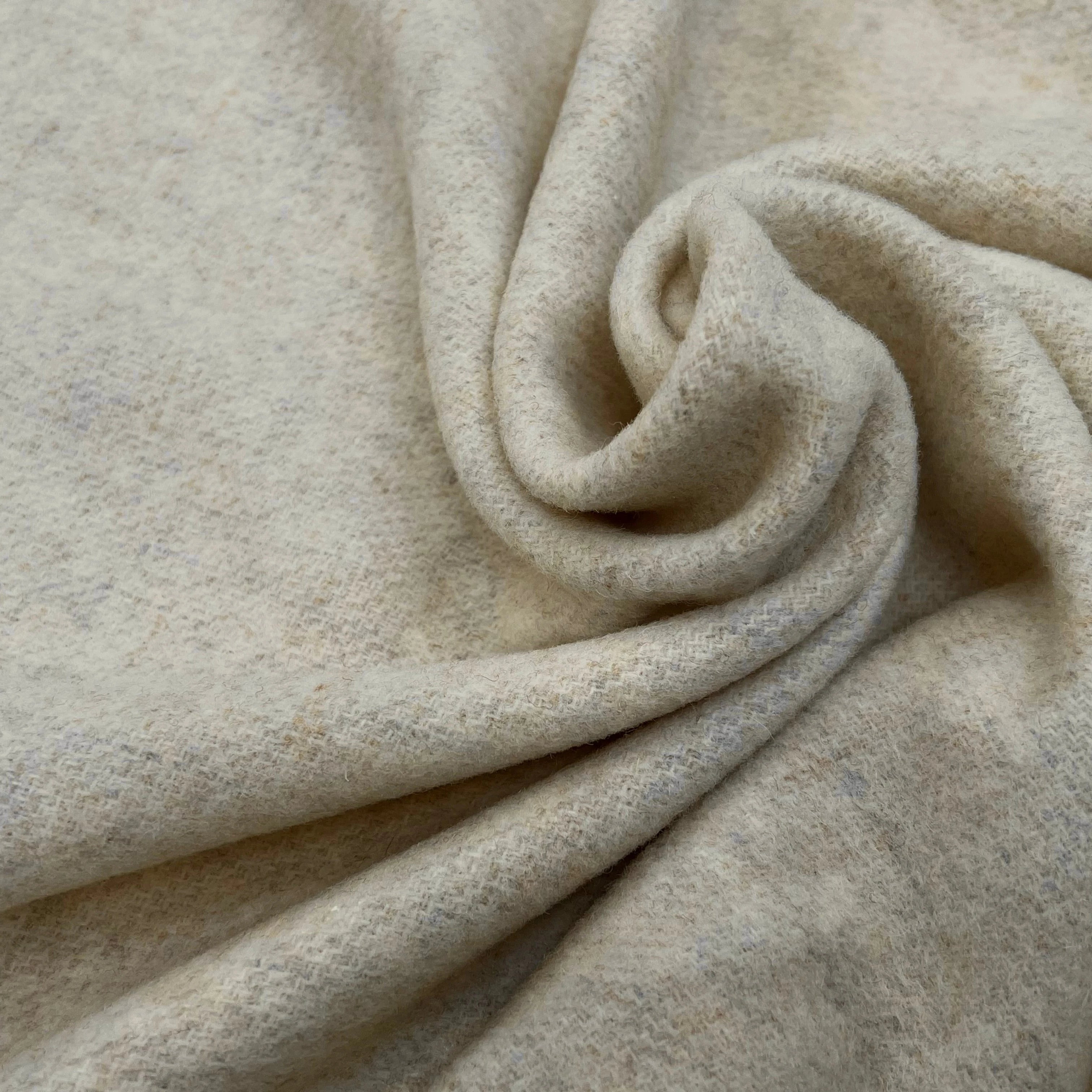 LAINAGE MANTEAU DOUX VANILLE MOUCHETÉ 100% LAINE - My Little Coupon