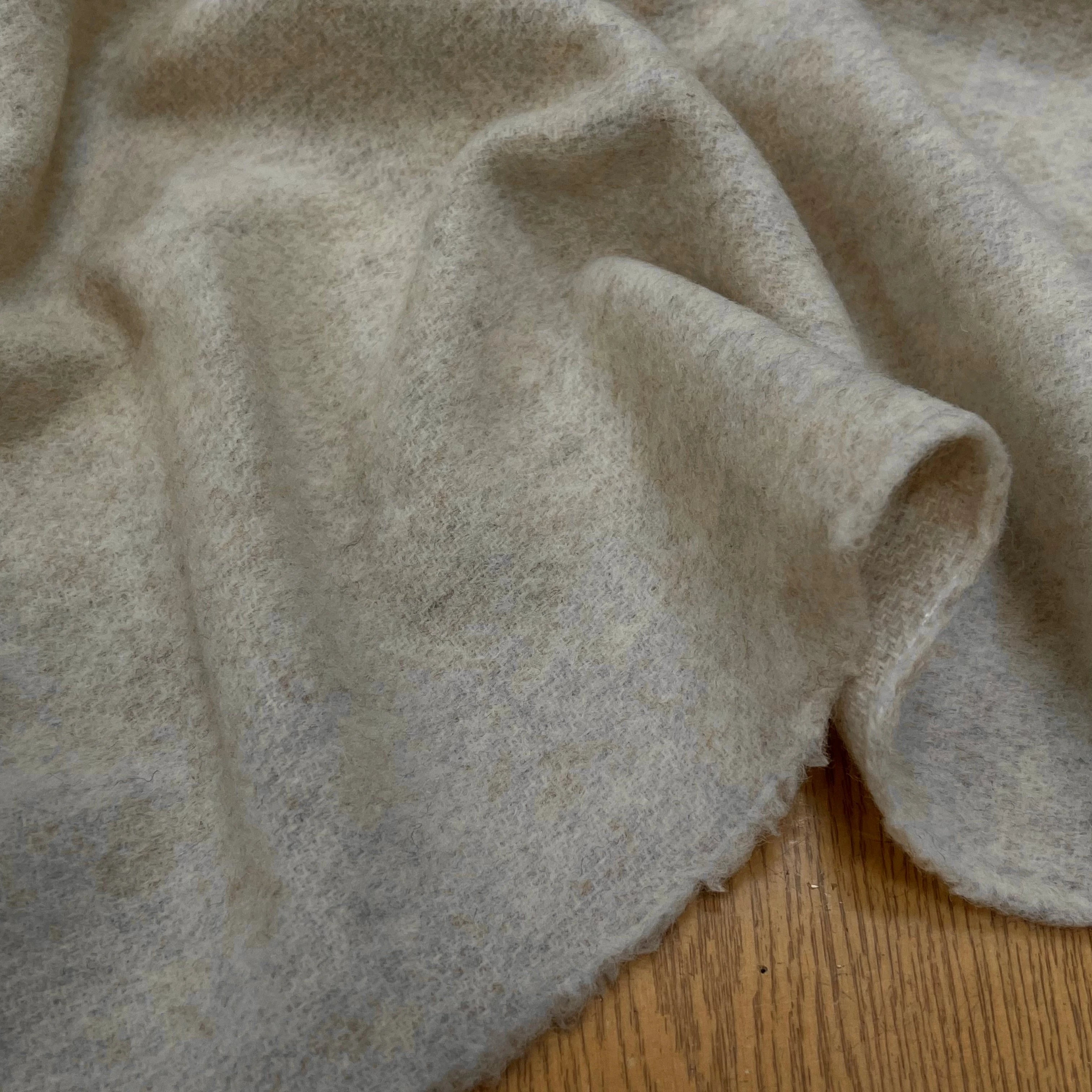 LAINAGE MANTEAU DOUX VANILLE MOUCHETÉ 100% LAINE - My Little Coupon