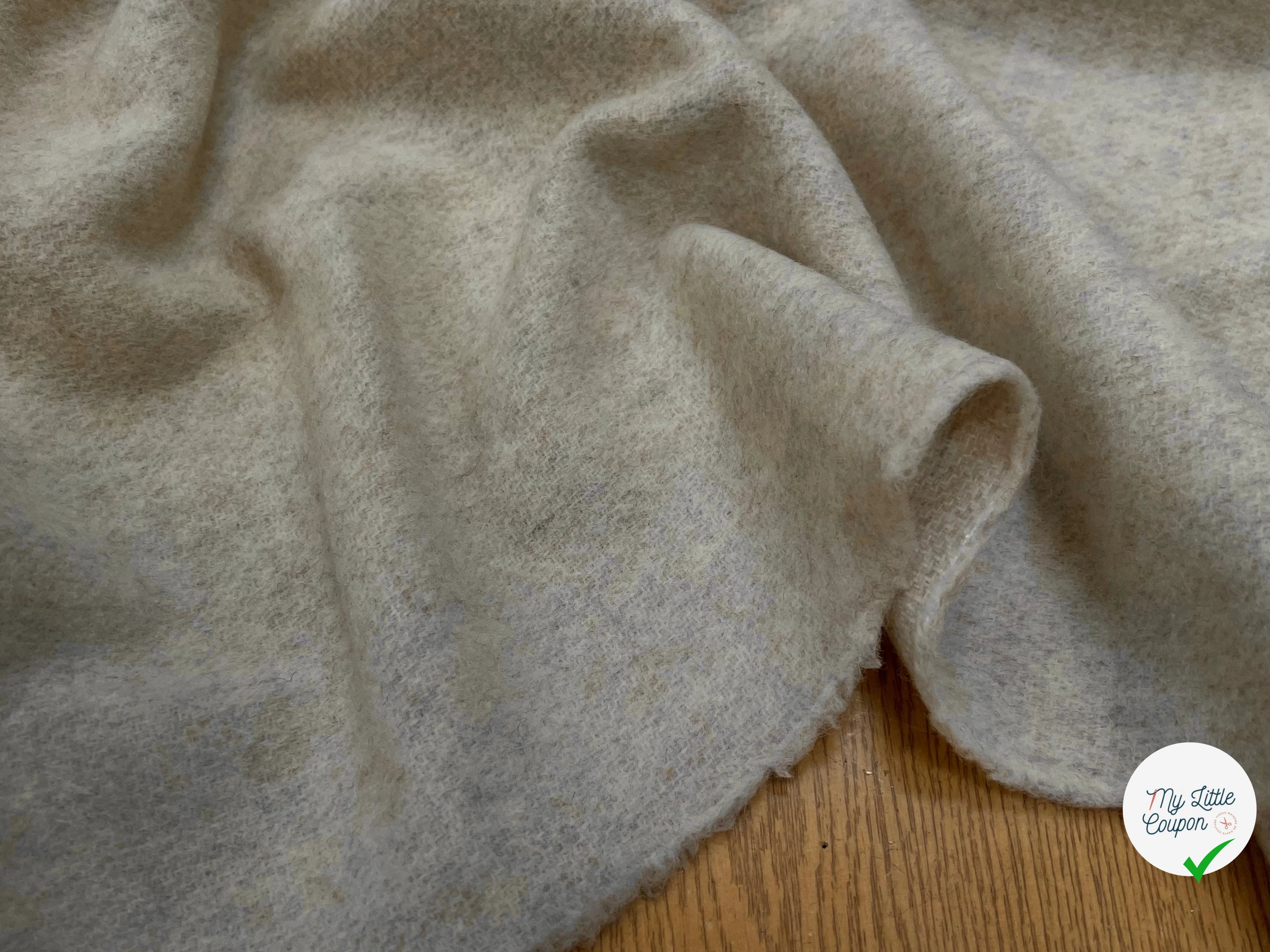 LAINAGE MANTEAU DOUX VANILLE MOUCHETÉ 100% LAINE - My Little Coupon