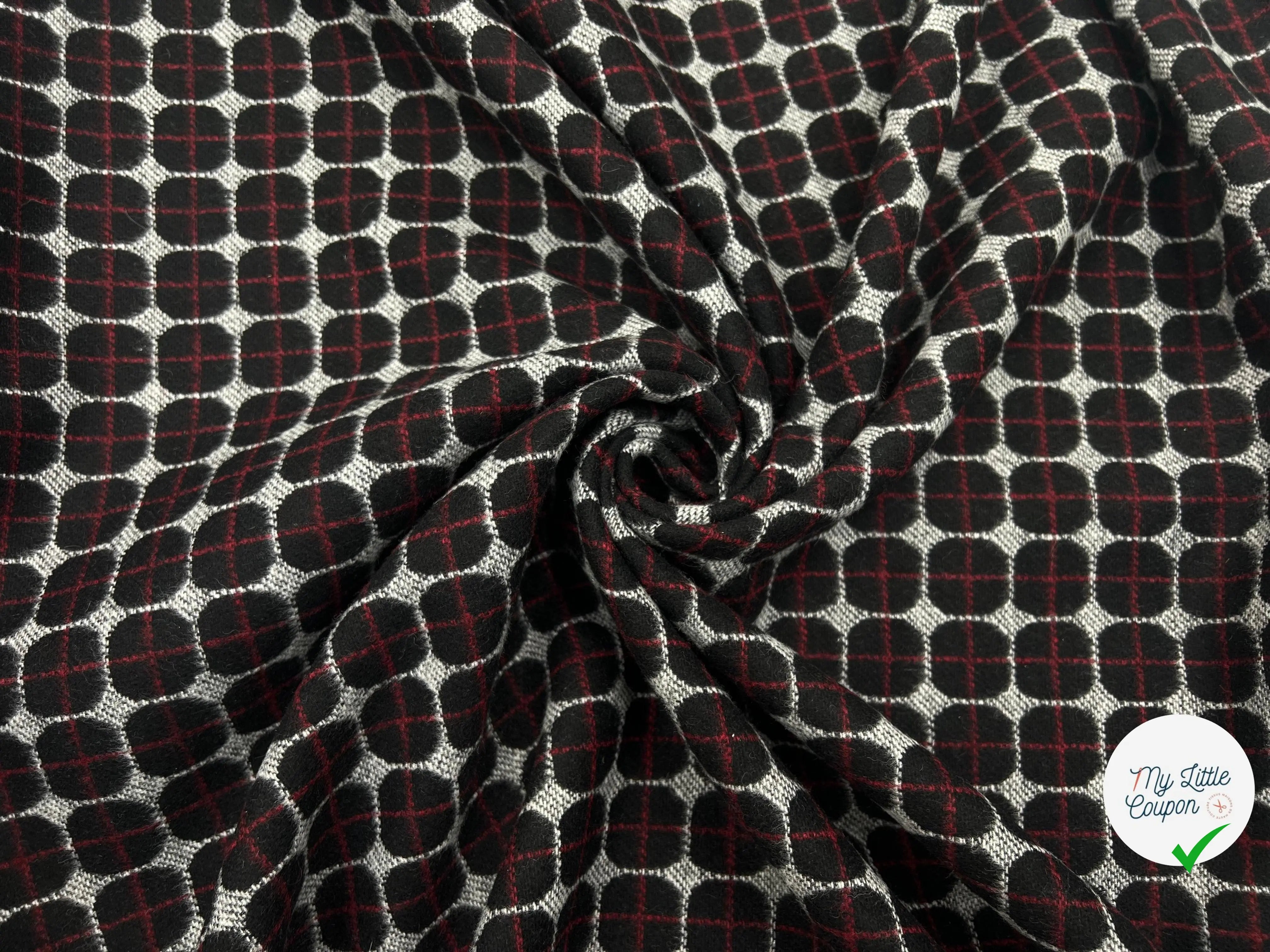LAINAGE MANTEAU ÉCOSSAIS RÉVERSIBLE - My Little Coupon - tissu - coudre
