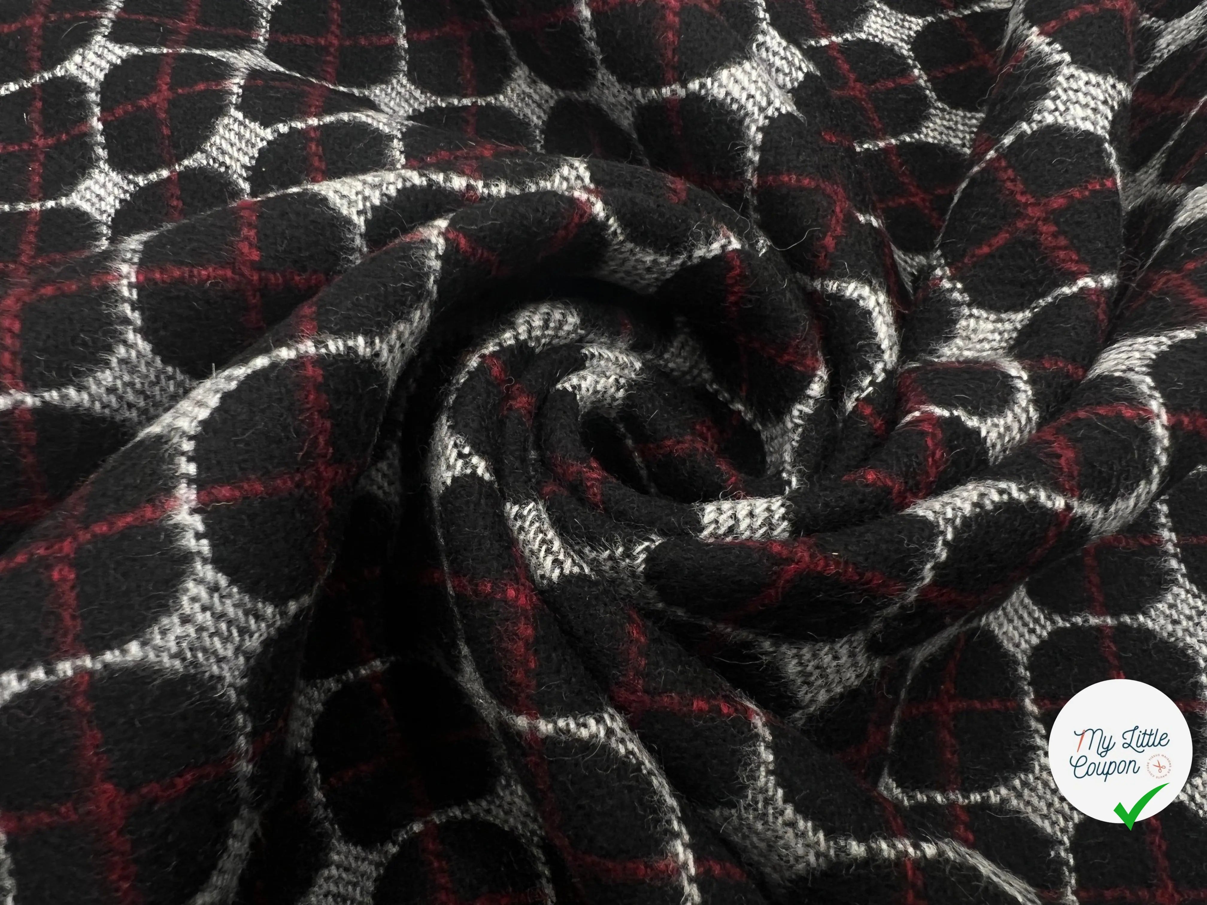 LAINAGE MANTEAU ÉCOSSAIS RÉVERSIBLE - My Little Coupon - tissu - coudre