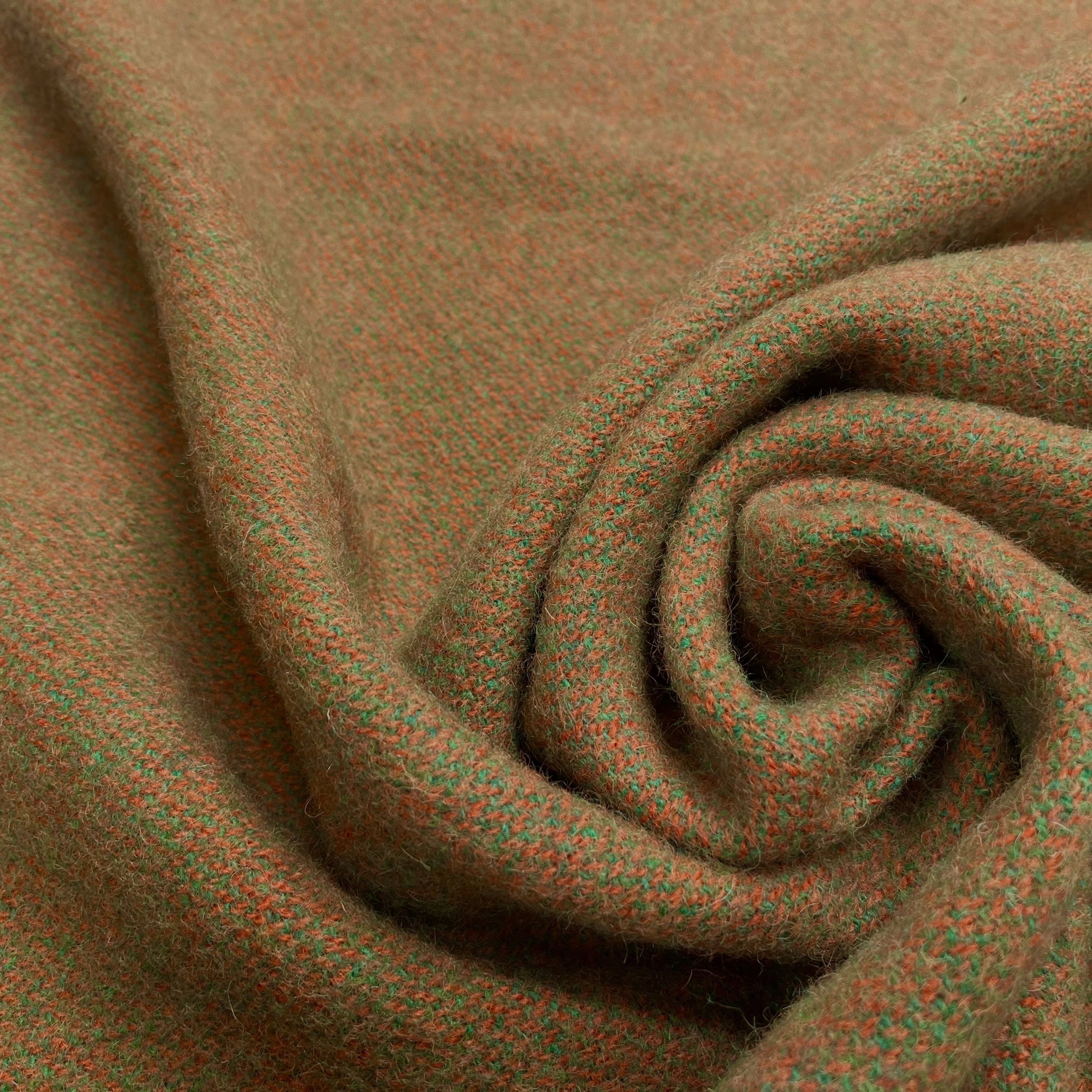 LAINAGE MANTEAU FANTAISIE ORANGE VERT949 - My Little Coupon