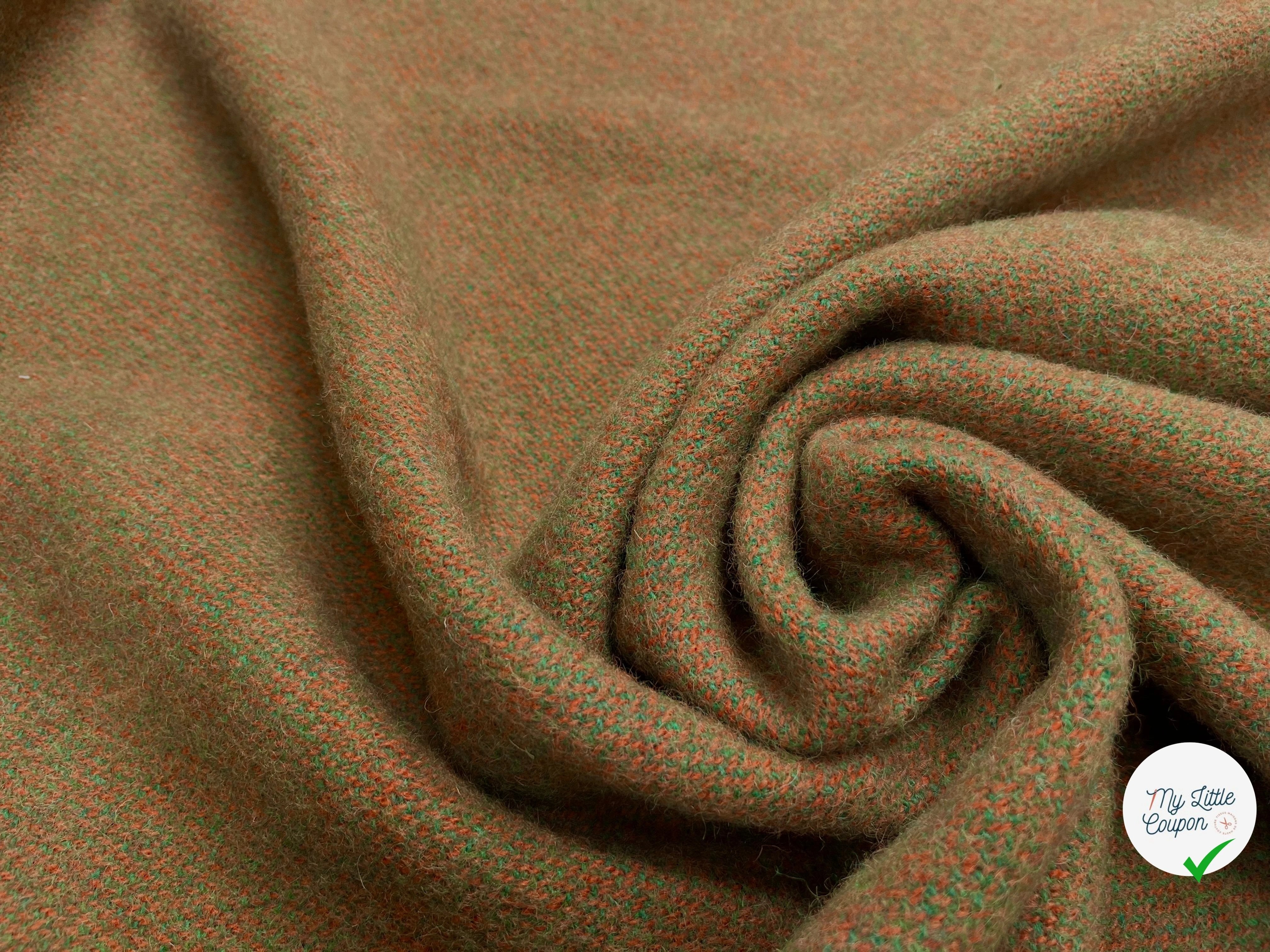 LAINAGE MANTEAU FANTAISIE ORANGE VERT949 - My Little Coupon