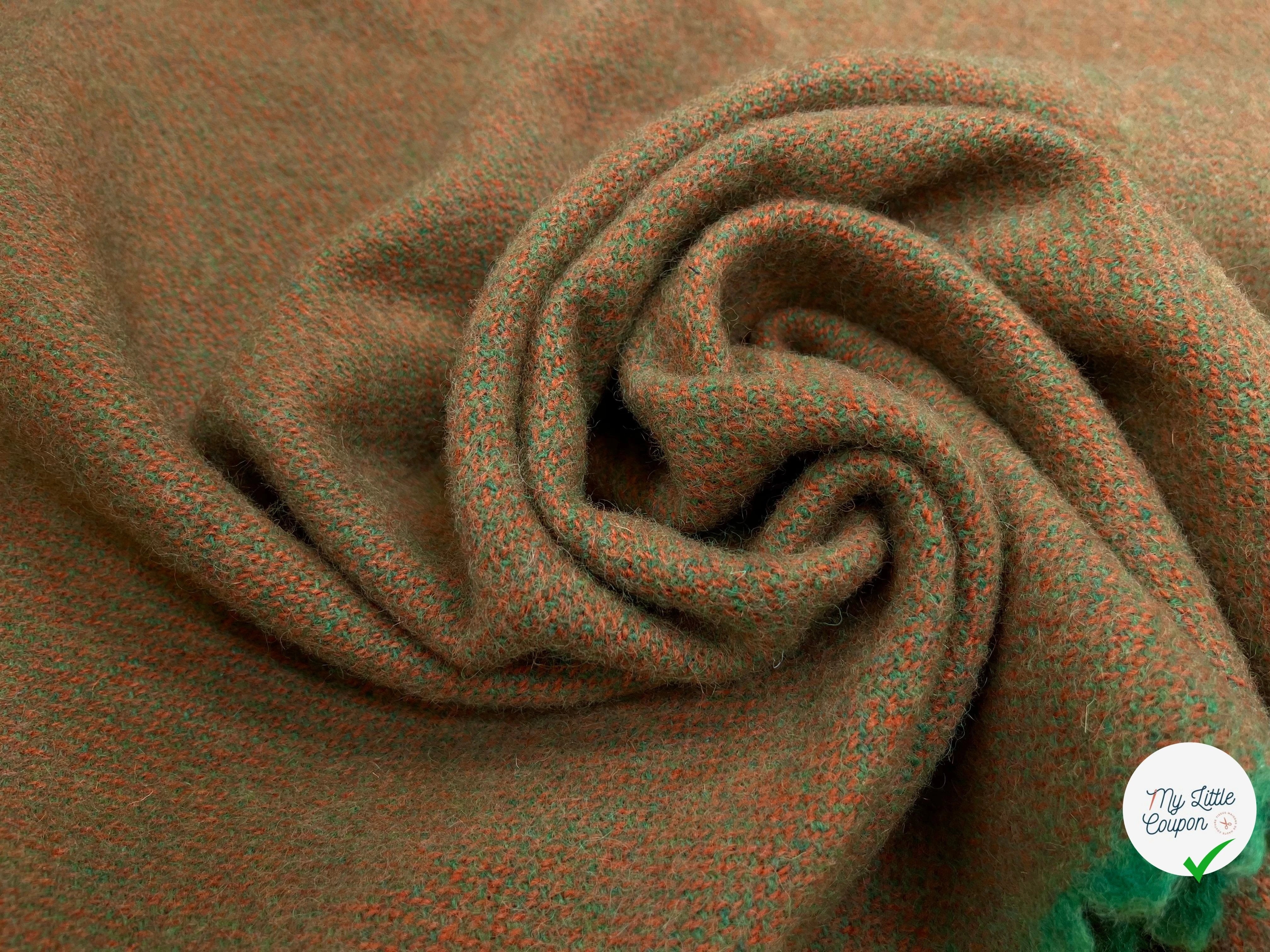 LAINAGE MANTEAU FANTAISIE ORANGE VERT949 - My Little Coupon