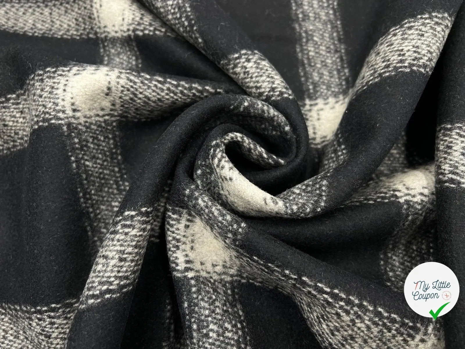 LAINAGE MANTEAU GRAND CARREAUX - My Little Coupon - tissu - coudre