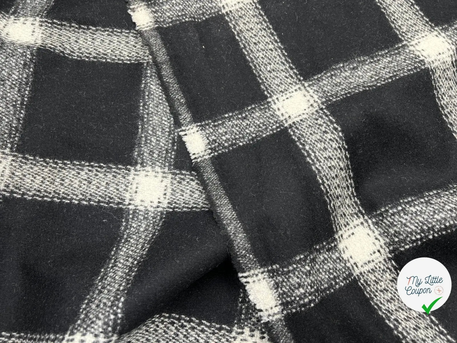 LAINAGE MANTEAU GRAND CARREAUX - My Little Coupon - tissu - coudre